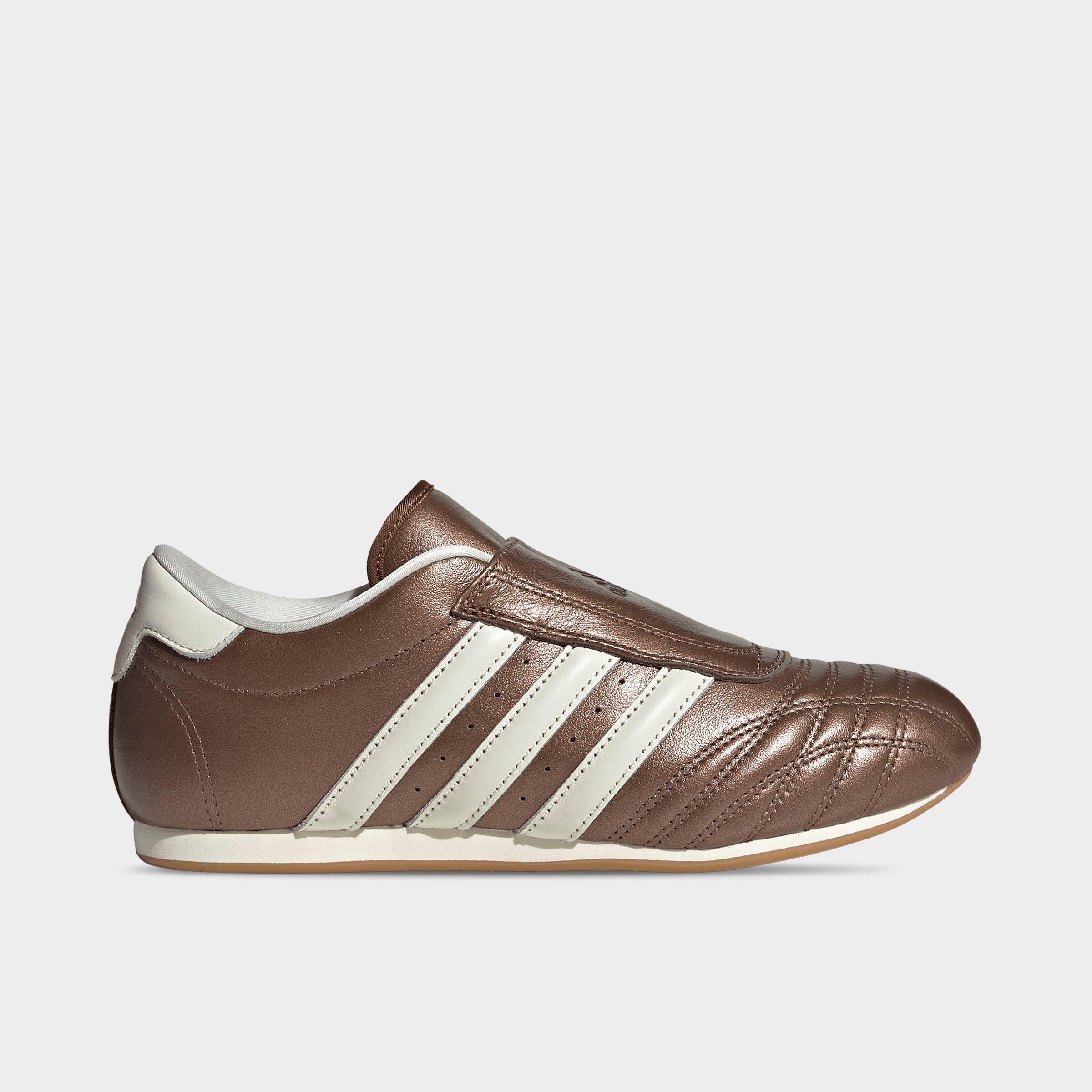 adidas Women's Originals Taekwondo Casual Shoes in Brown/Preloved Brown/Off White Size: 7.0