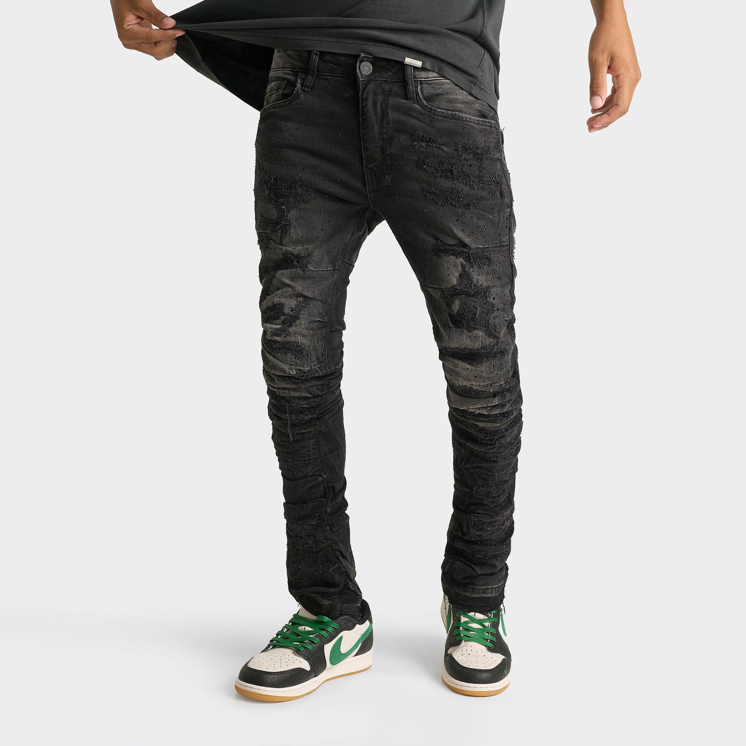 Jordan Craig Men's Rhinestone Slim Denim Jeans
