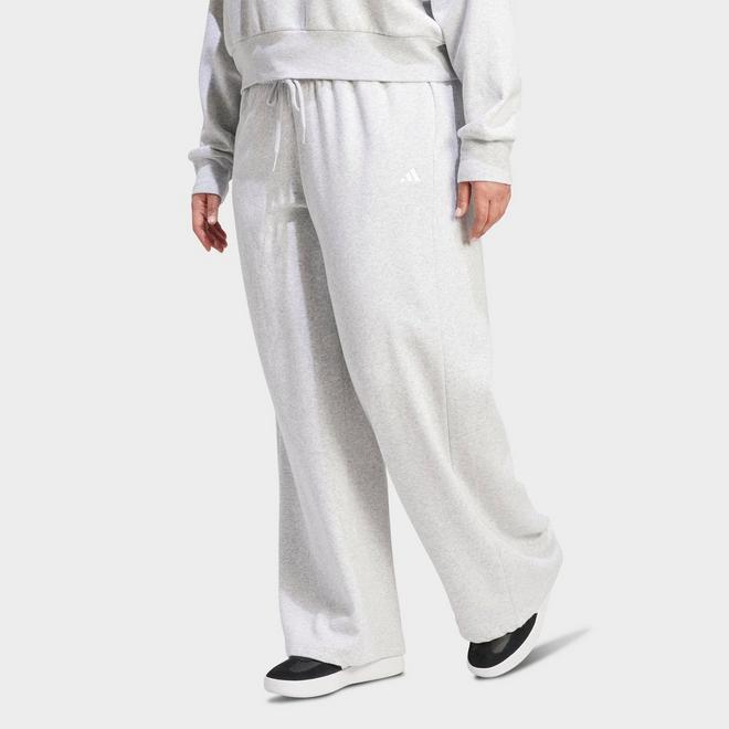 Women's adidas Sportswear Essentials Small Logo Feel Cozy Open-Hem Pants (Plus Size) 