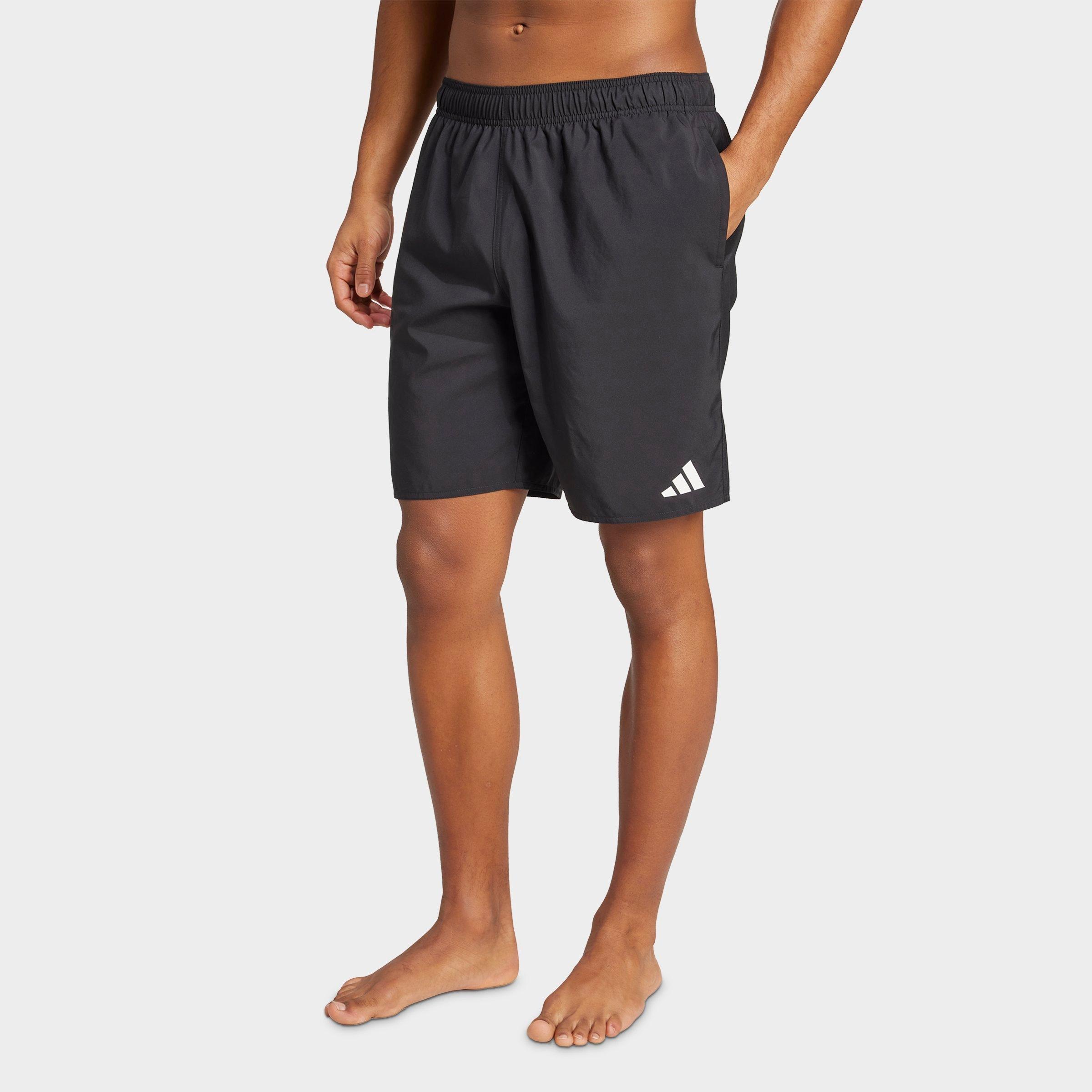 adidas Men's Essentials 8-Inch Swim Shorts in Black/White Size: XS