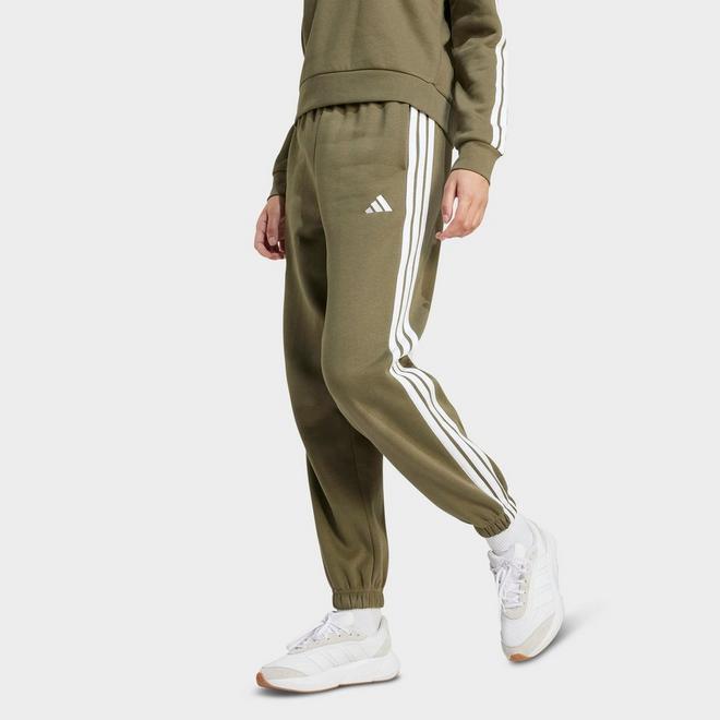 Women's adidas Essentials 3-Stripes Fleece Loose Pants