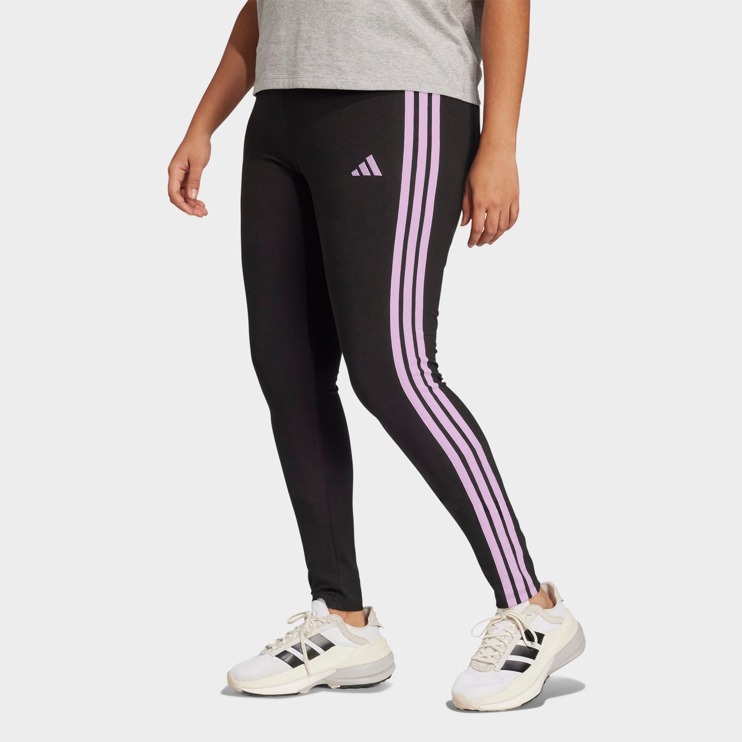 adidas Women's Essentials 3-Stripes Cotton Leggings (Plus