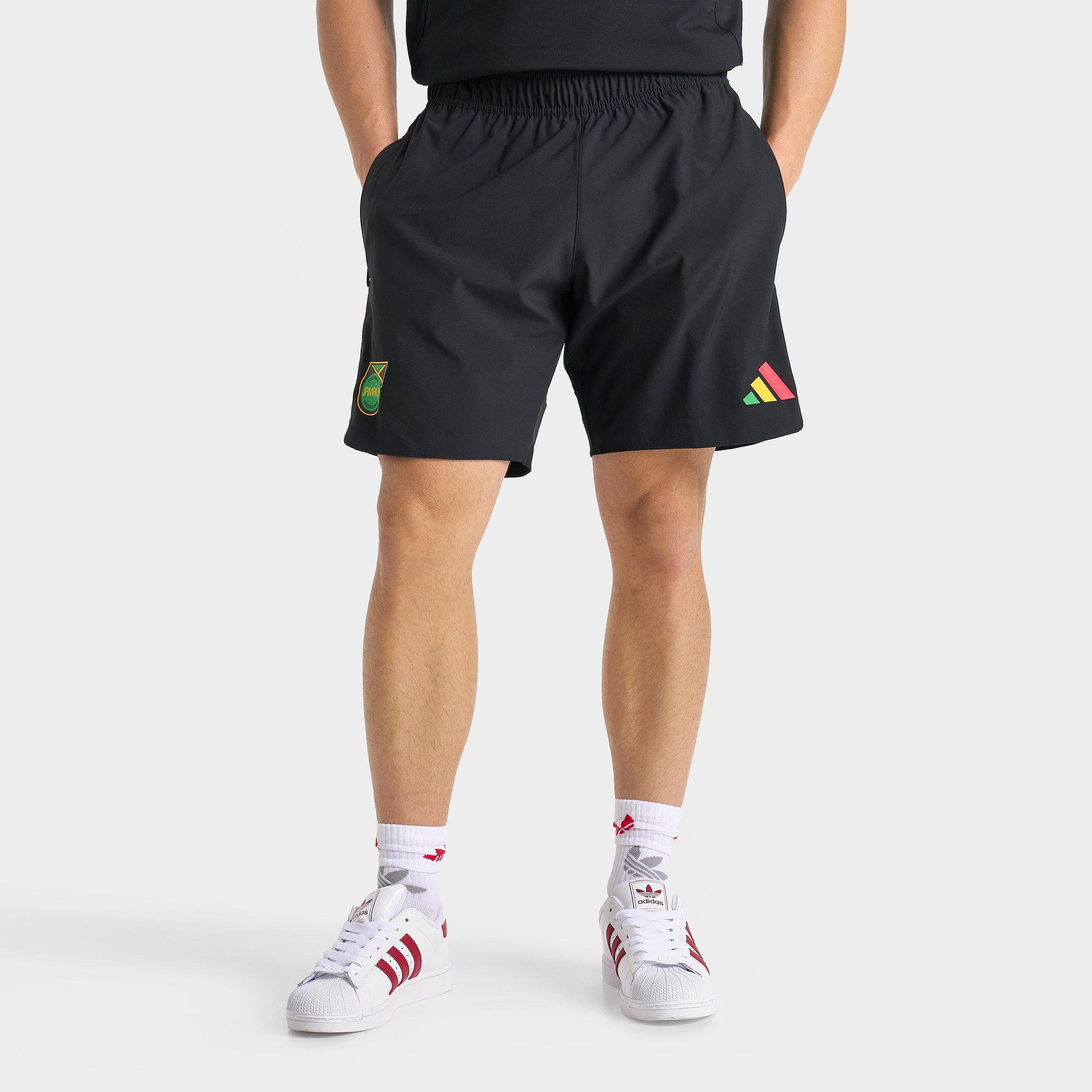 adidas Men's x Bob Marley Jamaica Tiro Travel Shorts in Black Size: XS
