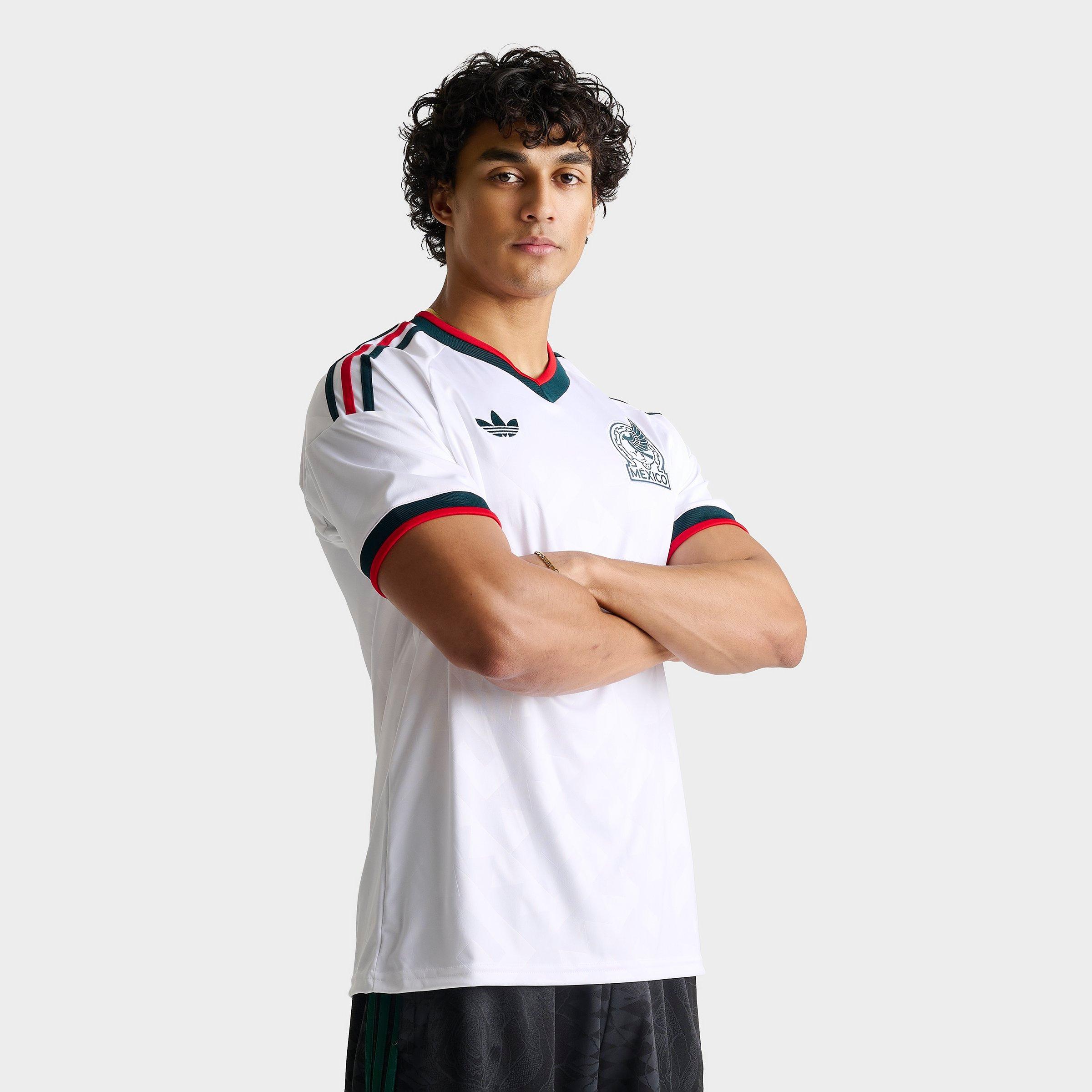 adidas Men's Mexico 2026 Away Replica Soccer Jersey in White Size: XL