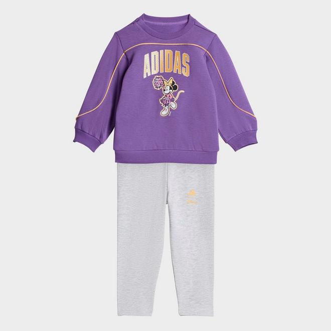 Girls' Infant and Toddler adidas x Disney Minnie Mouse Crewneck Sweatshirt and Leggings Set