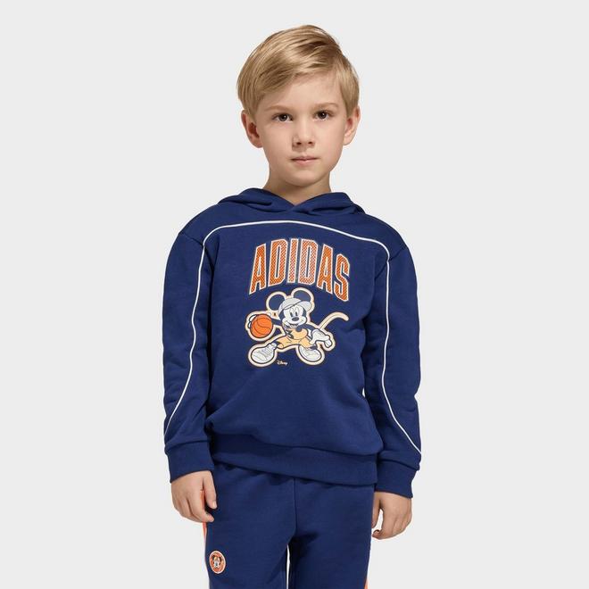 Kids' Toddler and Little Kids' adidas x Disney Mickey Mouse Pullover Hoodie