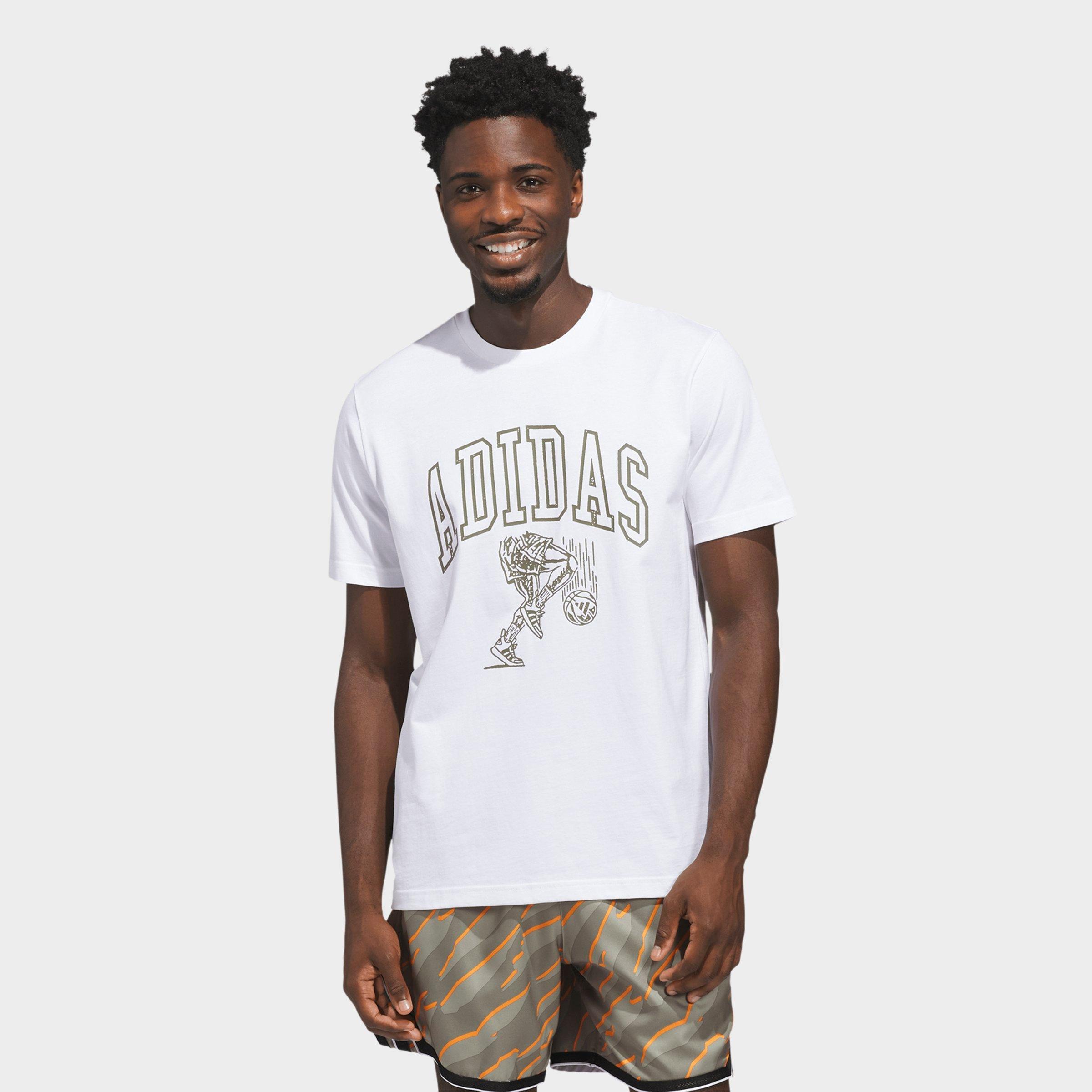 adidas Men's Collegiate Arch Graphic T-Shirt in White Size: XS