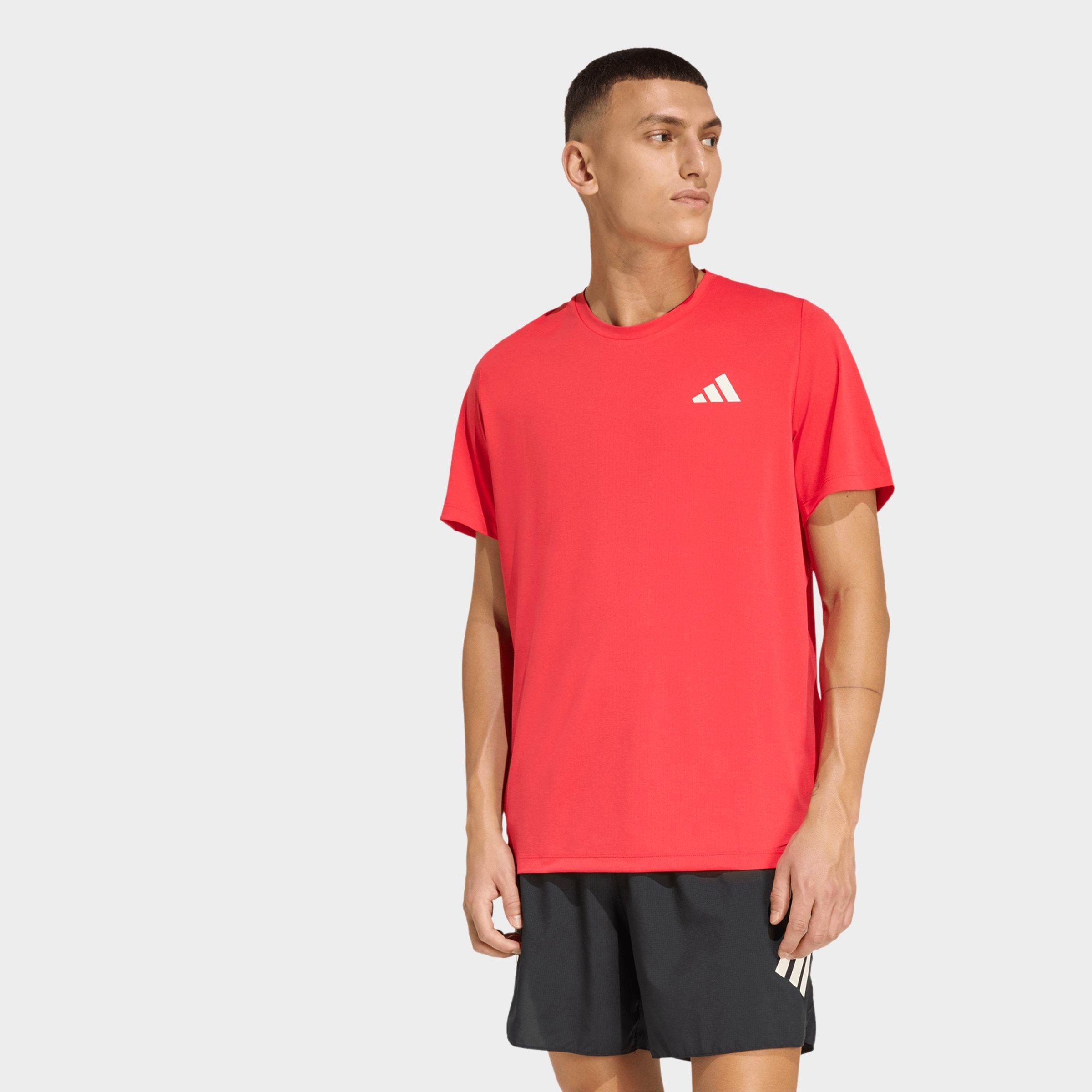 adidas Men's adi365 Iconic Climacool Running T-Shirt in Pure Ruby Size: Small