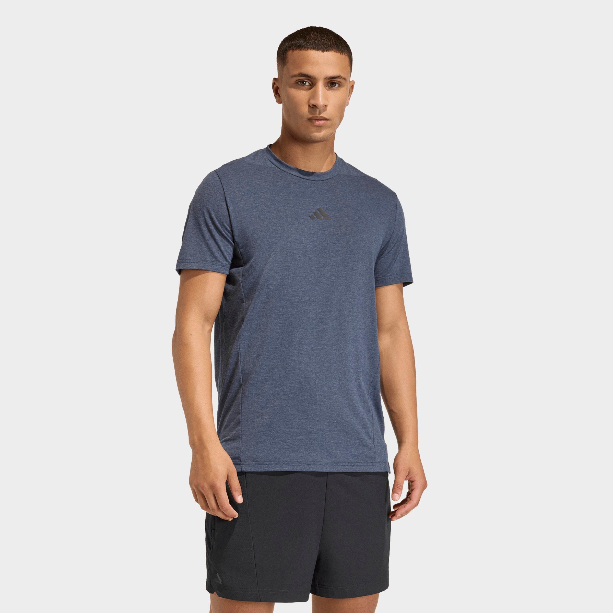 adidas Men's Designed for Training Workout T-Shirt in Legend Ink Size: Small
