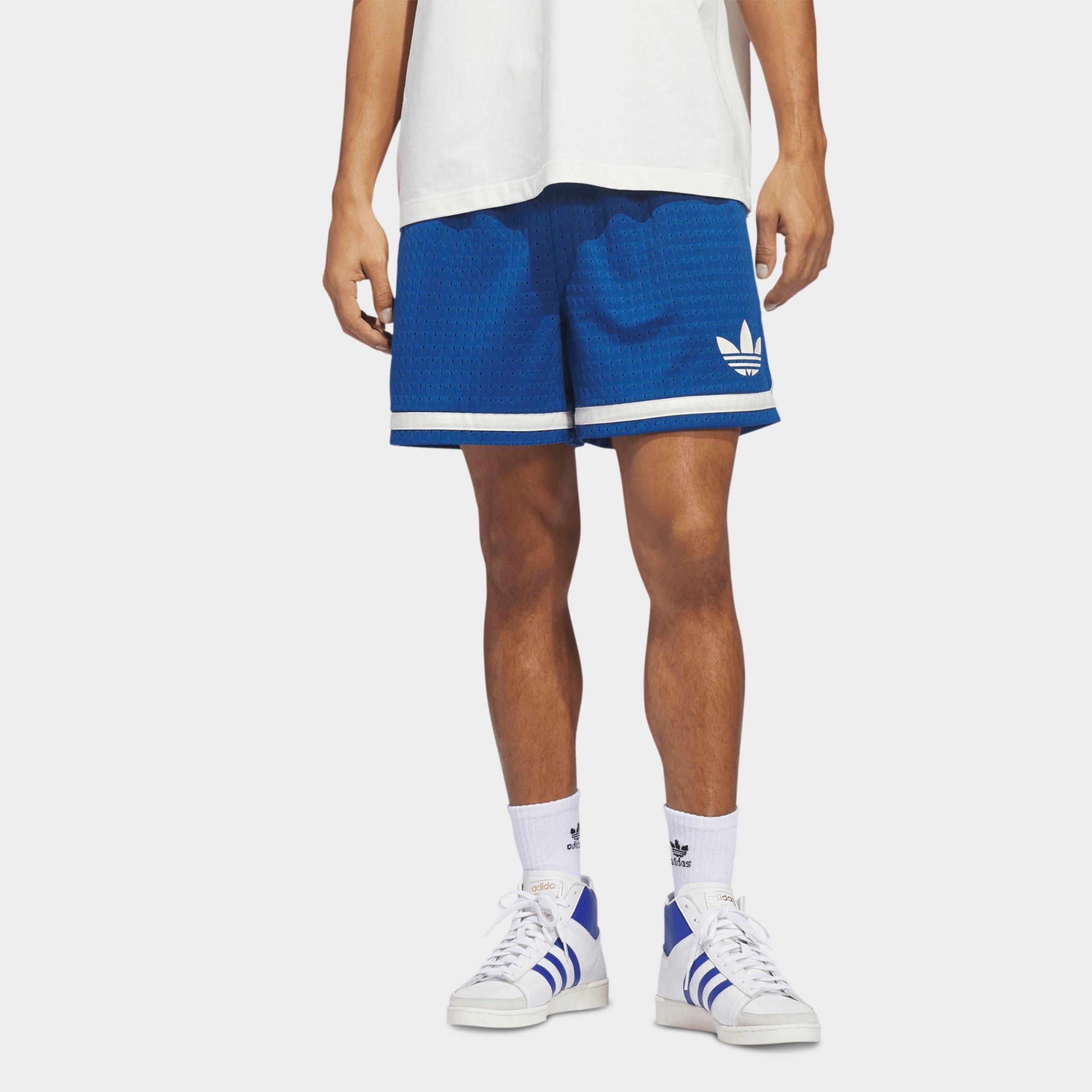 adidas Men's Originals Basketball Shorts in Dark Marine/Ivory Size: XS
