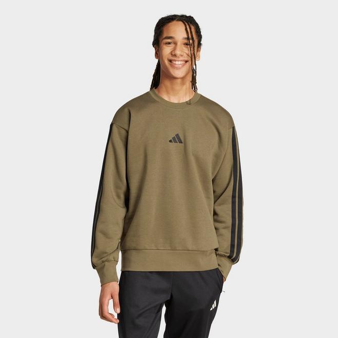 Men's adidas Essentials 3-Stripes Fleece Crewneck Sweatshirt