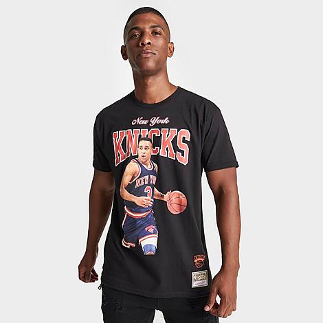 Mitchell And Ness Men's New York Knicks Nba John Starks Graphic T-shirt In Black