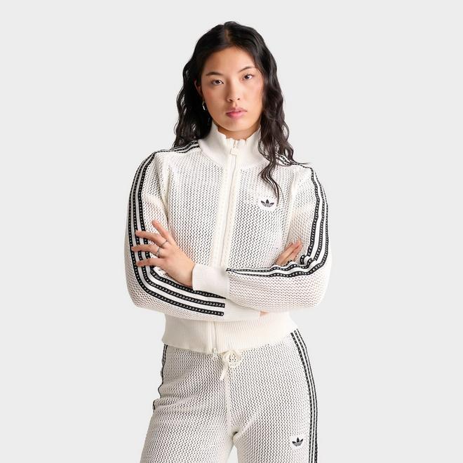 Women's adidas Originals Knitted Crochet Firebird Track Top