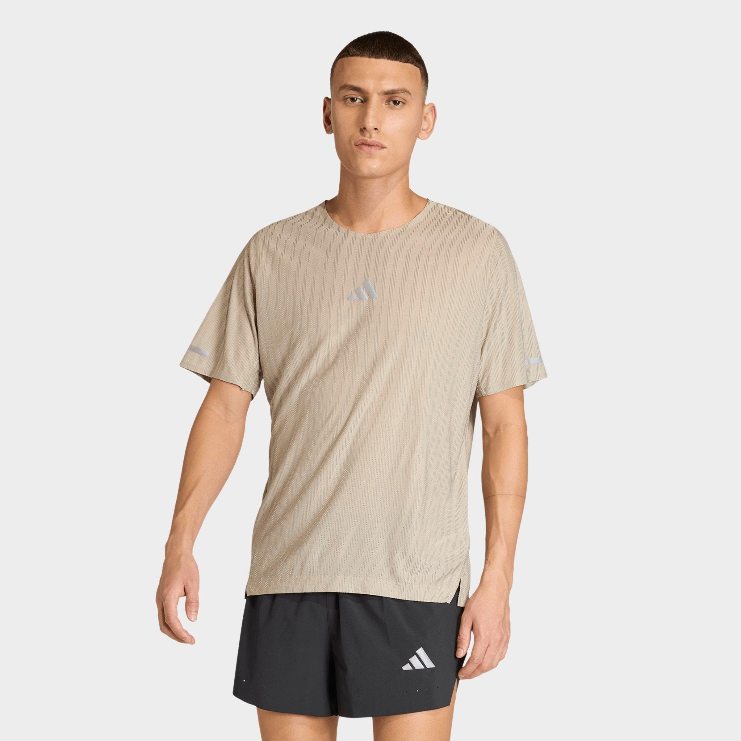 adidas Men's adi365 Climacool+ Engineered T-Shirt in Crystal Linen/Wonder Cargo/ Size: Small