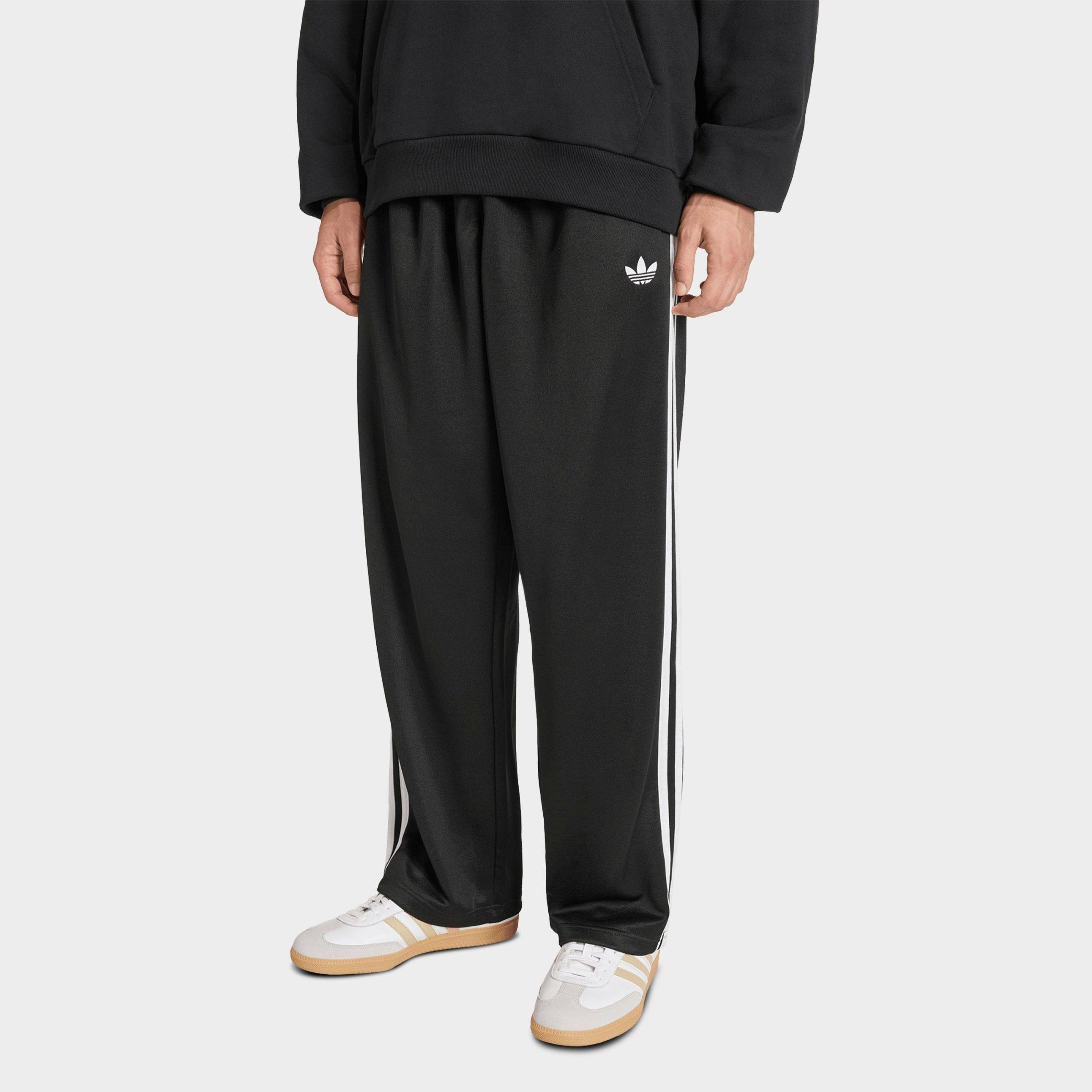 adidas Men's Originals adicolor Loose Track Pants in Black/White Size: Medium