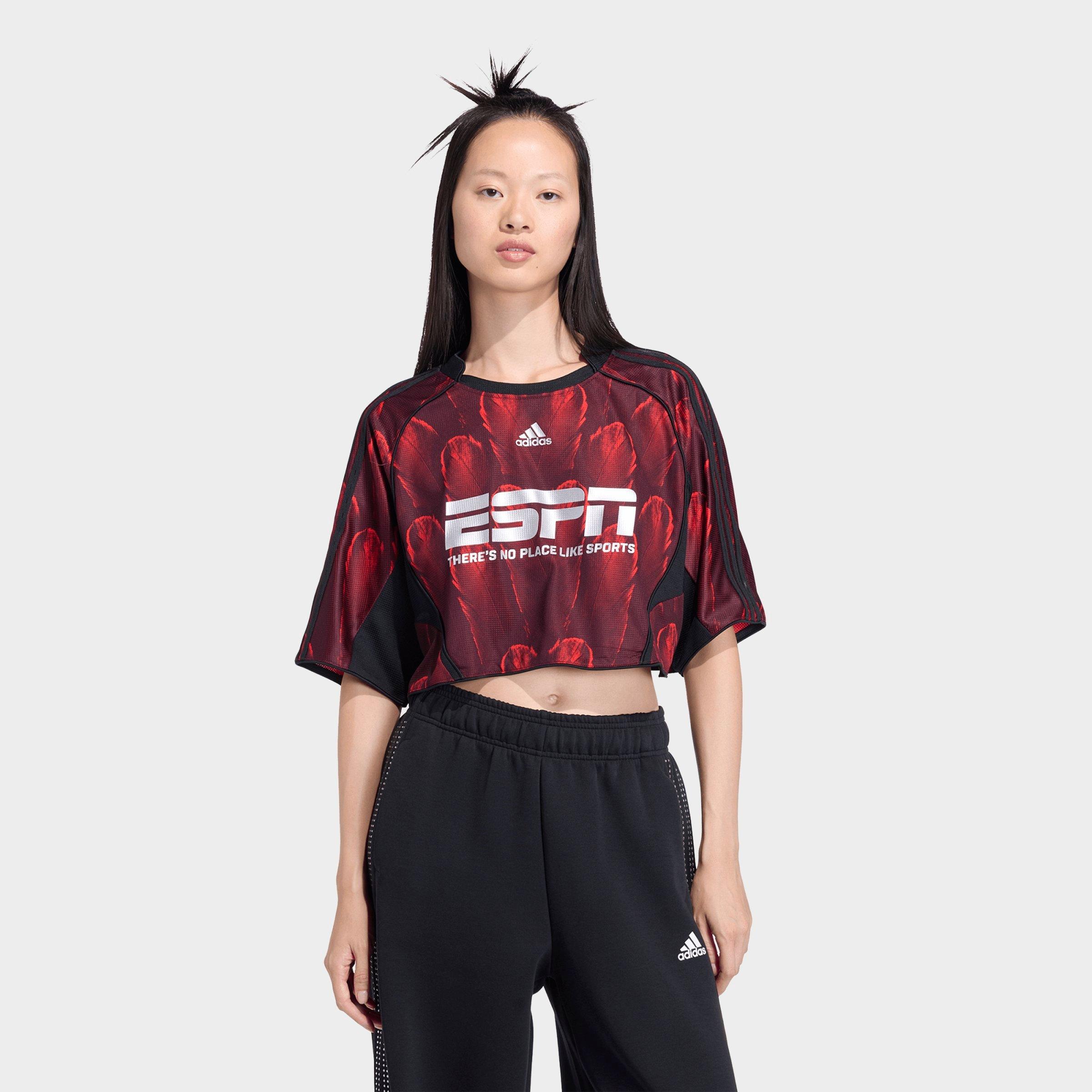 adidas Women's Originals F50 All-over Print Jersey in Red/Black Size: XS
