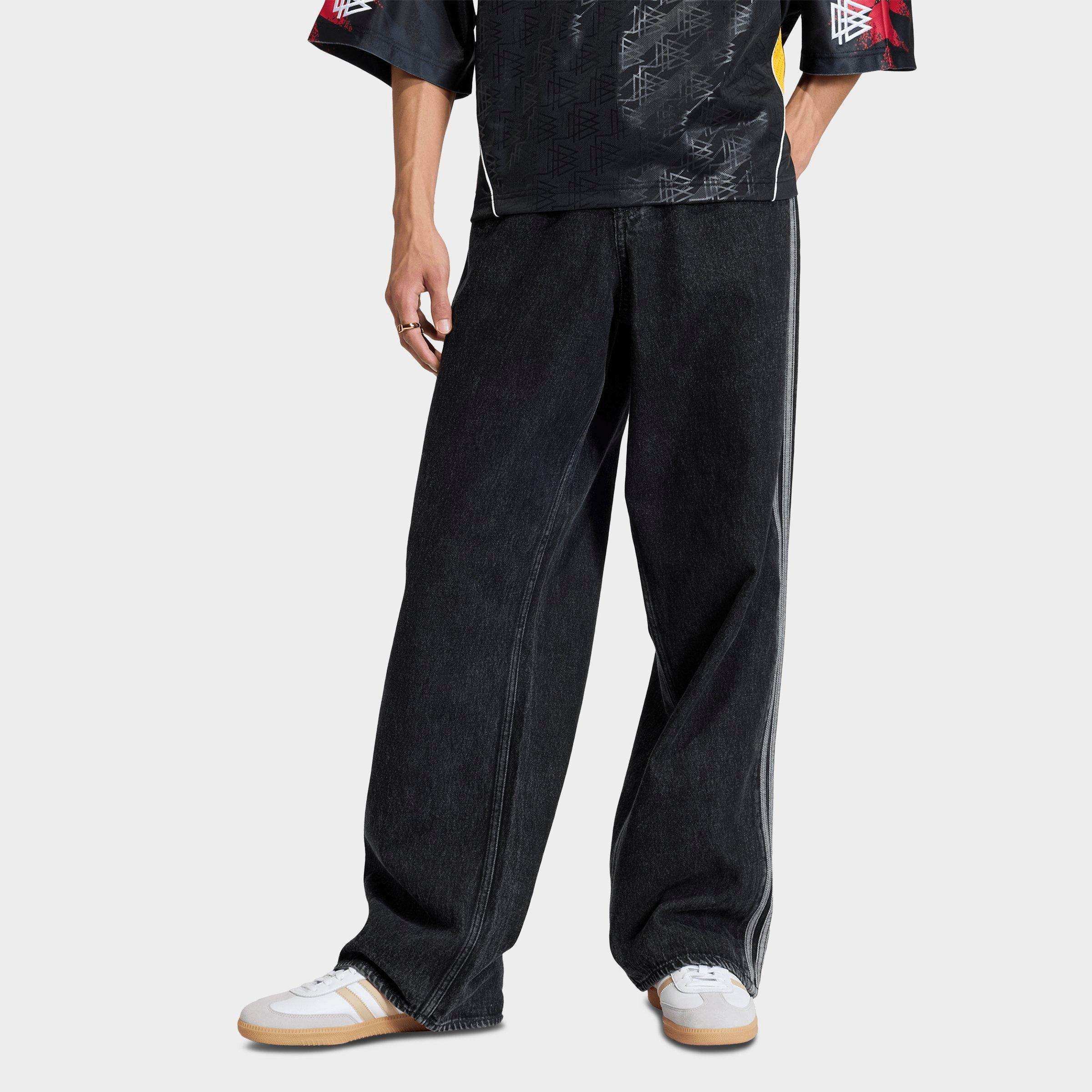 adidas Men's Originals Adicolor Firebird Denim Pants in True Black Denim Size: 32