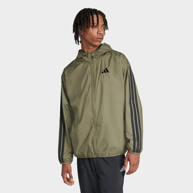 Men's adidas Essentials 3-Stripes Full-Zip Windbreaker Jacket