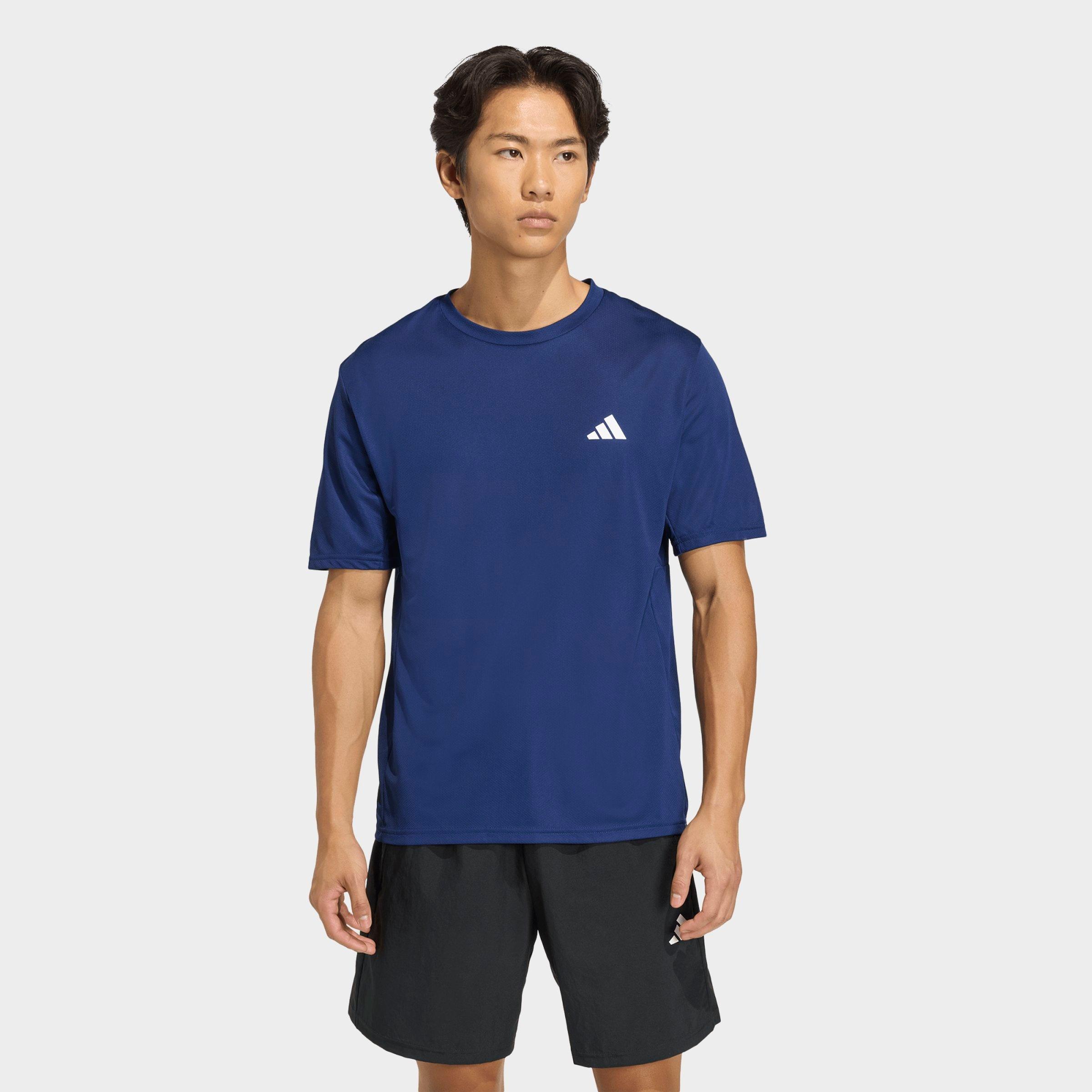 adidas Men's Workout Essentials Base T-Shirt in Dark Blue Size: XS