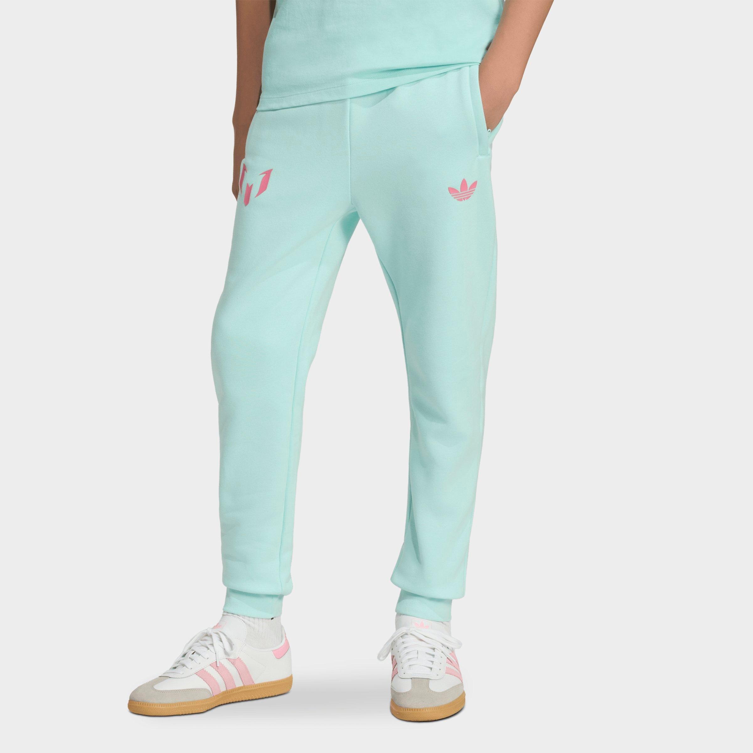adidas Big Kids Originals Messi Jogger Pants in Semi Flash Aqua Size: XS