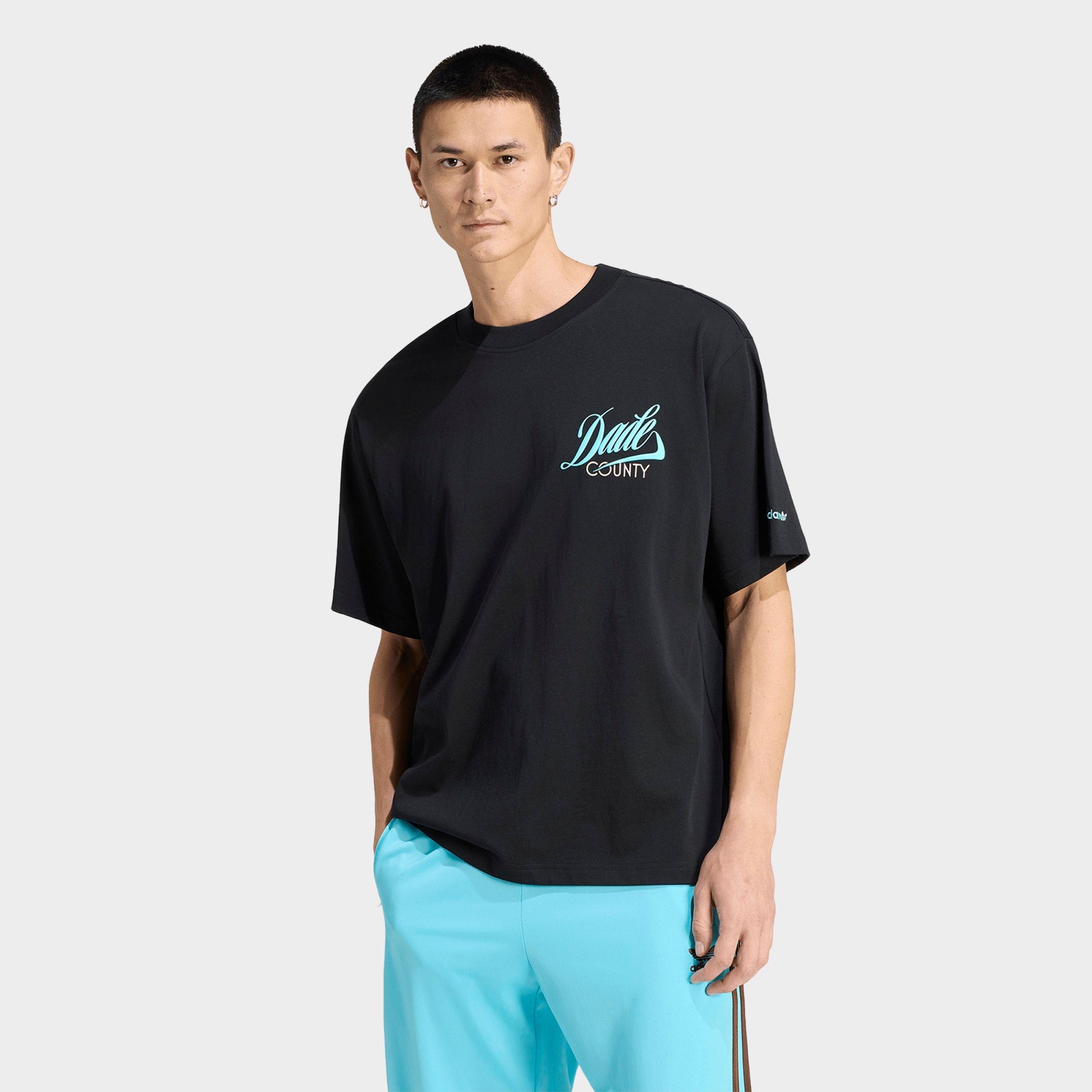 adidas Men's Originals FIFA World Cup 26 Host Miami Graphic T-Shirt in Black/Pulse Aqua Size: XS
