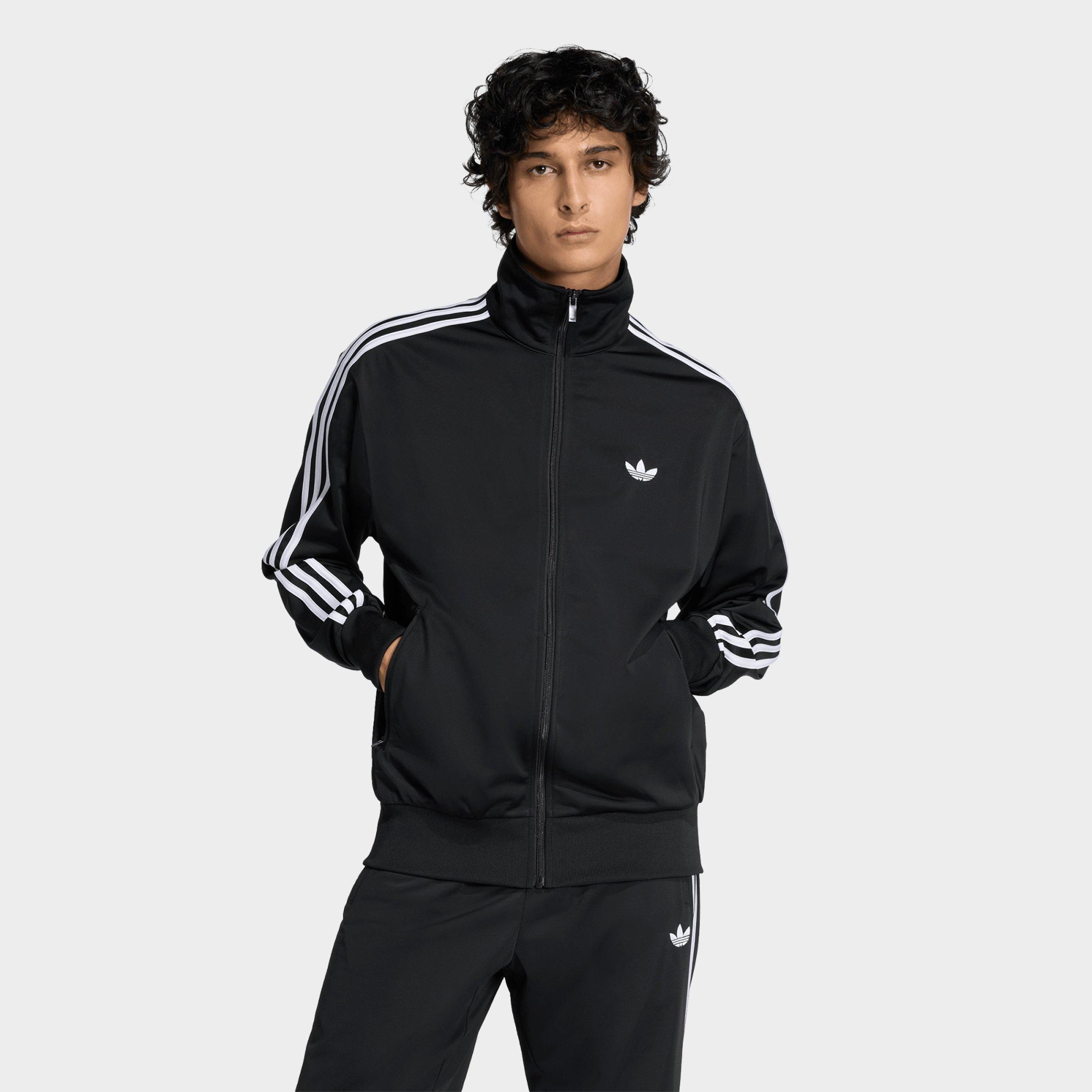 adidas Men's Originals adicolor Sport Firebird Track Jacket in Black Size: XS