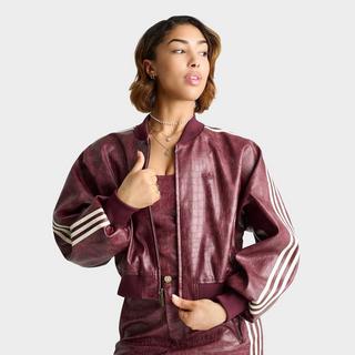 Women's adidas Originals Croc Pleather Jacket | Finish Line