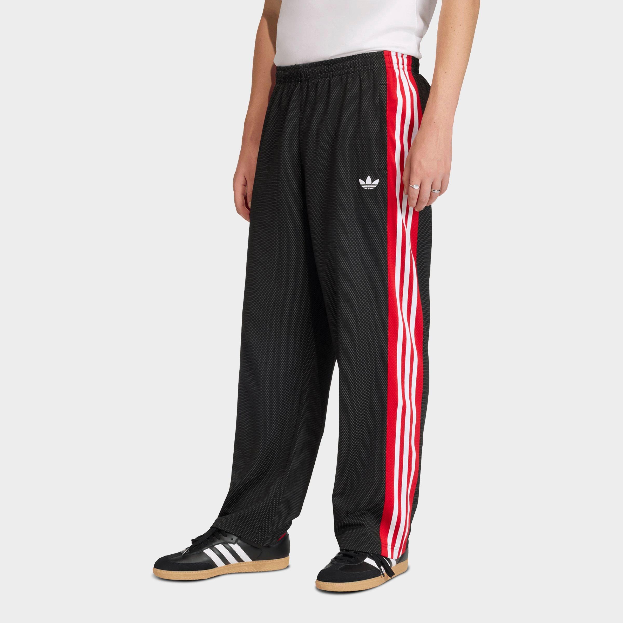 adidas Men's Originals Loose Mesh Track Pants in Black Size: Small
