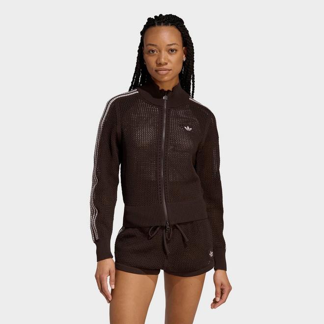 Women's adidas Originals Knitted Crochet Firebird Track Top