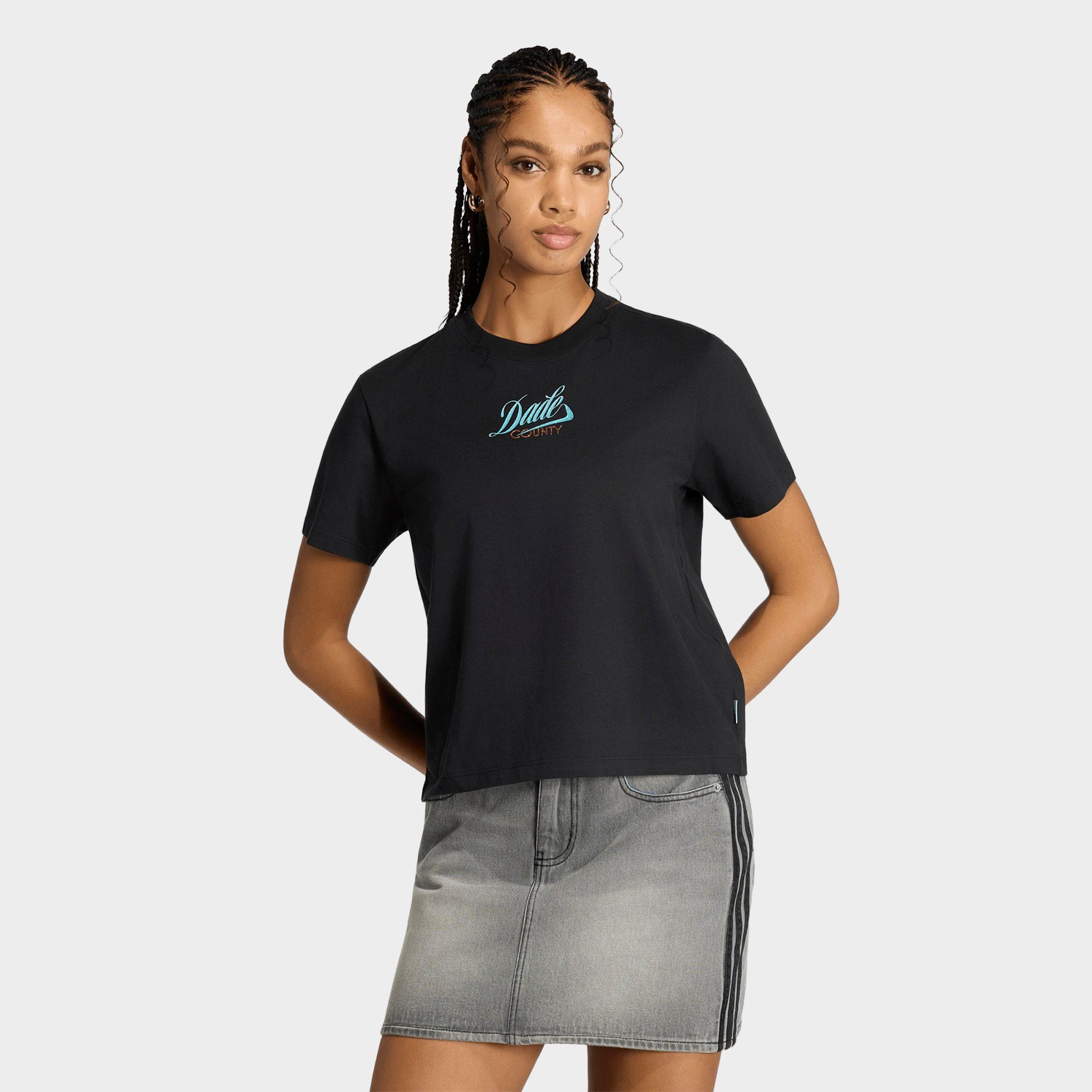 adidas Women's Originals FIFA World Cup 26 Host City Miami T-Shirt in Black Size: XXS