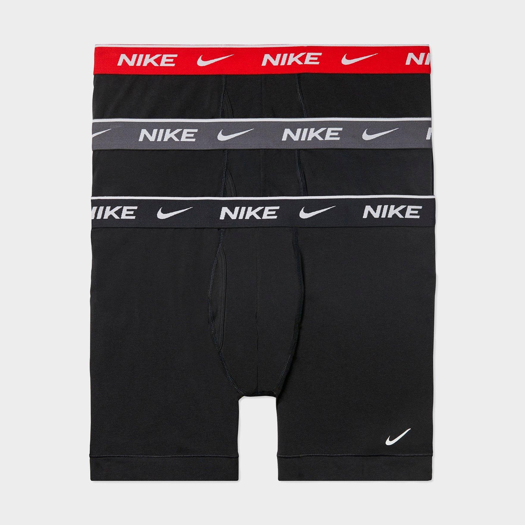 Nike Men's Wear Everyday Stretch Boxer Briefs (3 Pack) In White/black ...