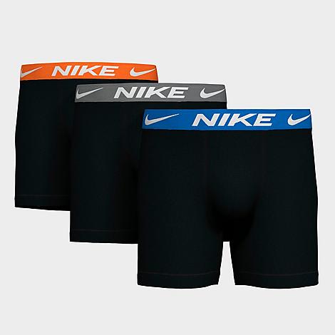 Nike Dri-fit Essential Micro Multicolour Boxer Briefs 3-pack In Patterned Grey