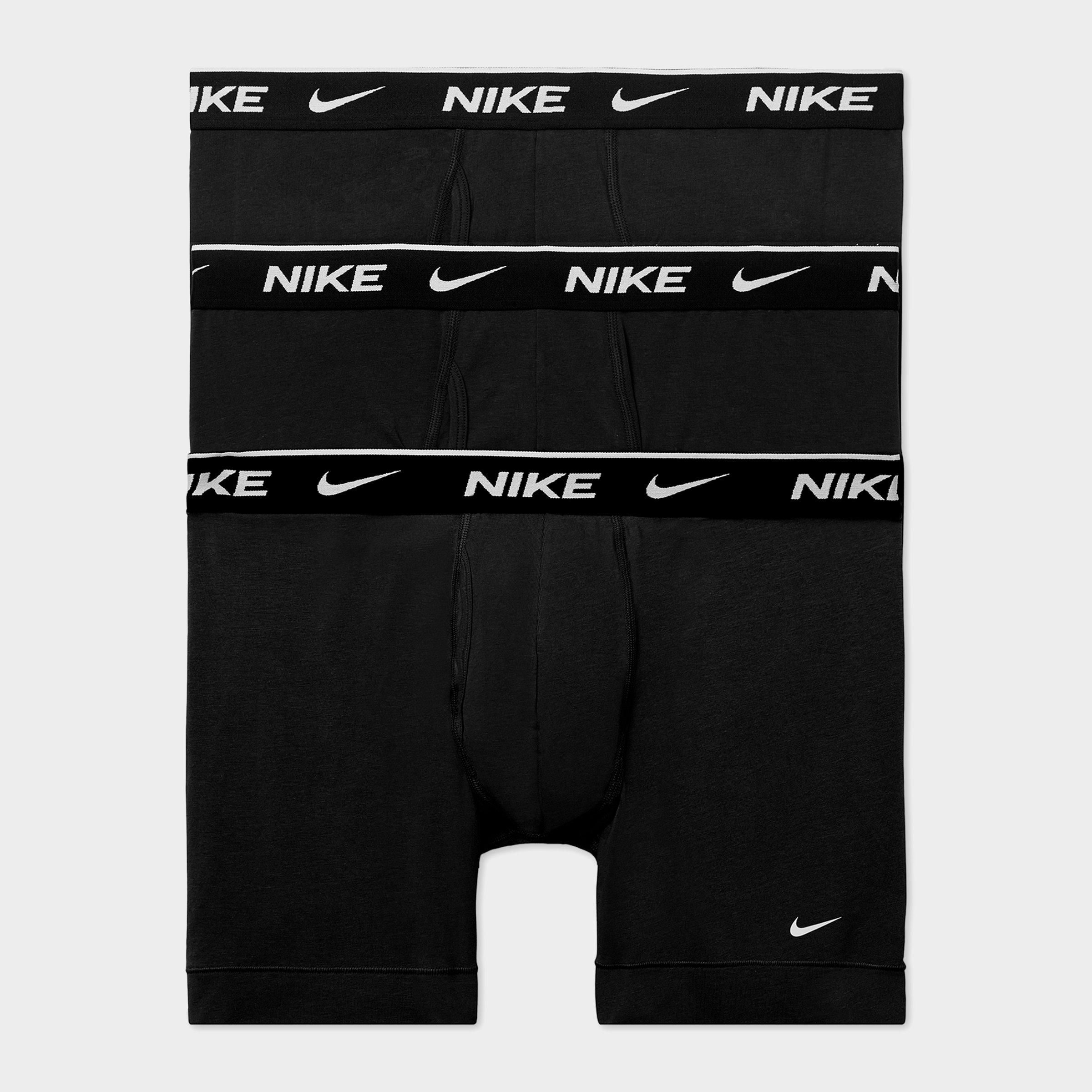 Shop Nike Men's Stretch Boxer Briefs (3-pack) In Black/black/black