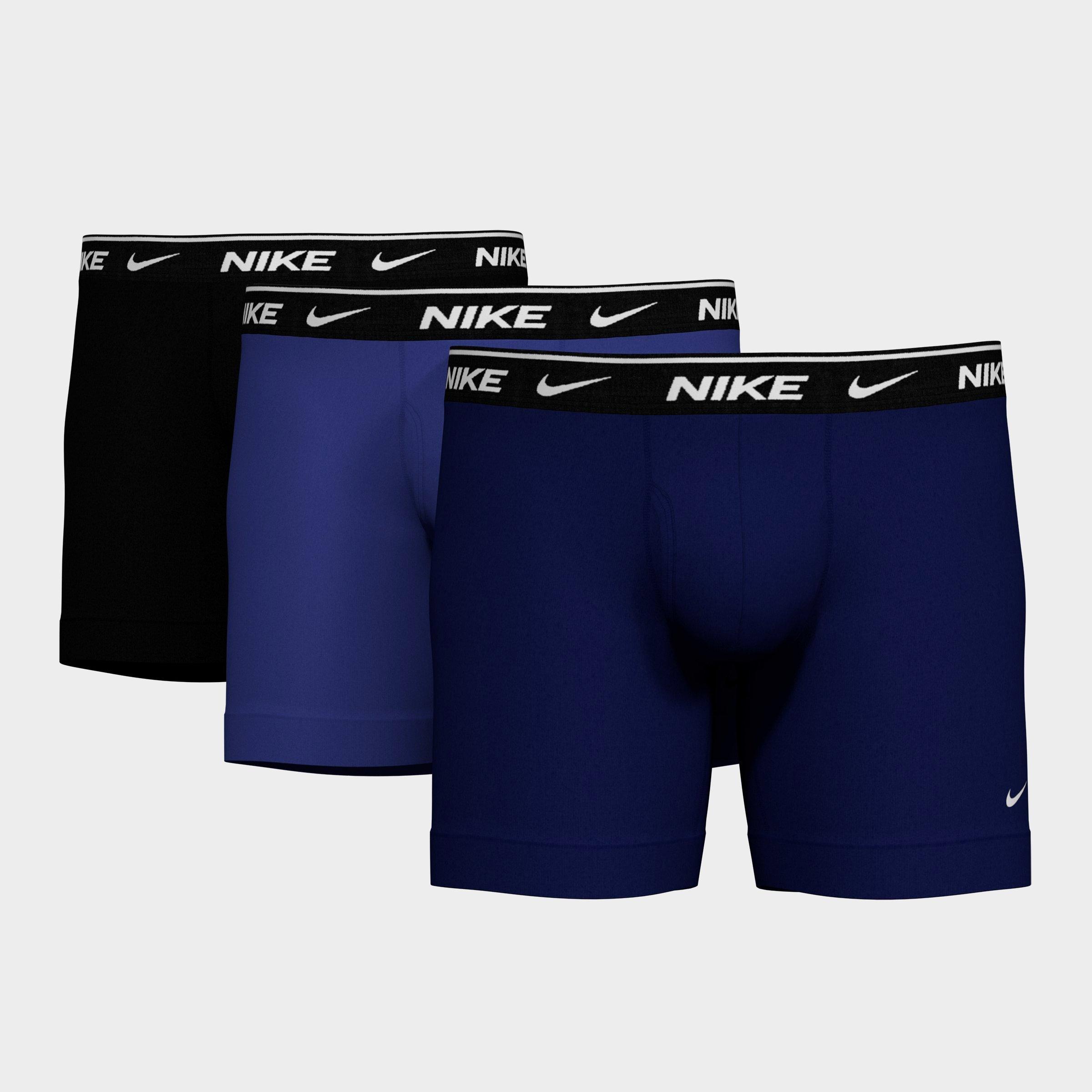 Nike Men's Stretch Boxer Briefs (3-pack) In Obsidian/game Royal/black