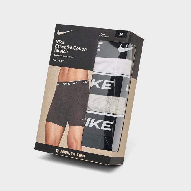 Men's Nike Stretch Cotton Boxer Briefs (3-Pack)