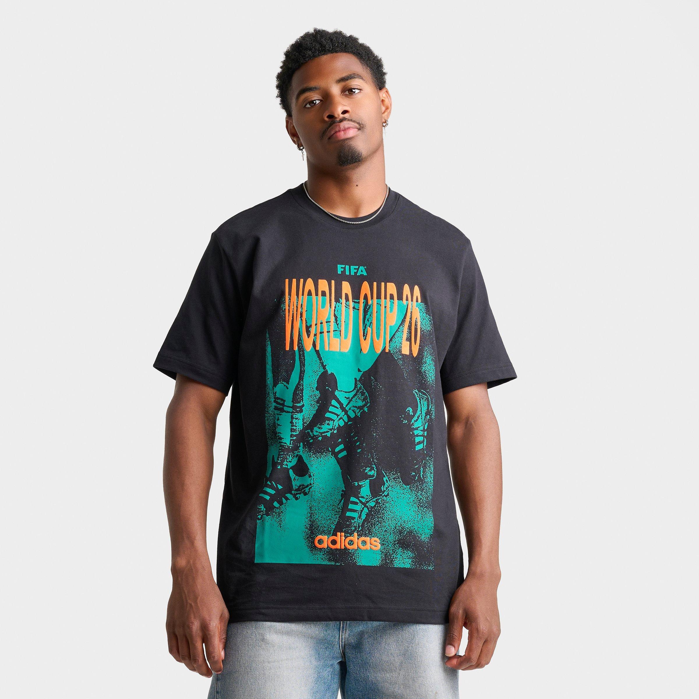adidas Men's FIFA World Cup 26 Tour Graphic T-Shirt in Black Size: Large