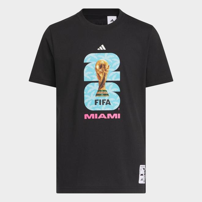 Big Kids' adidas FIFA World Cup 26 Host City Miami Graphic Soccer T-Shirt
