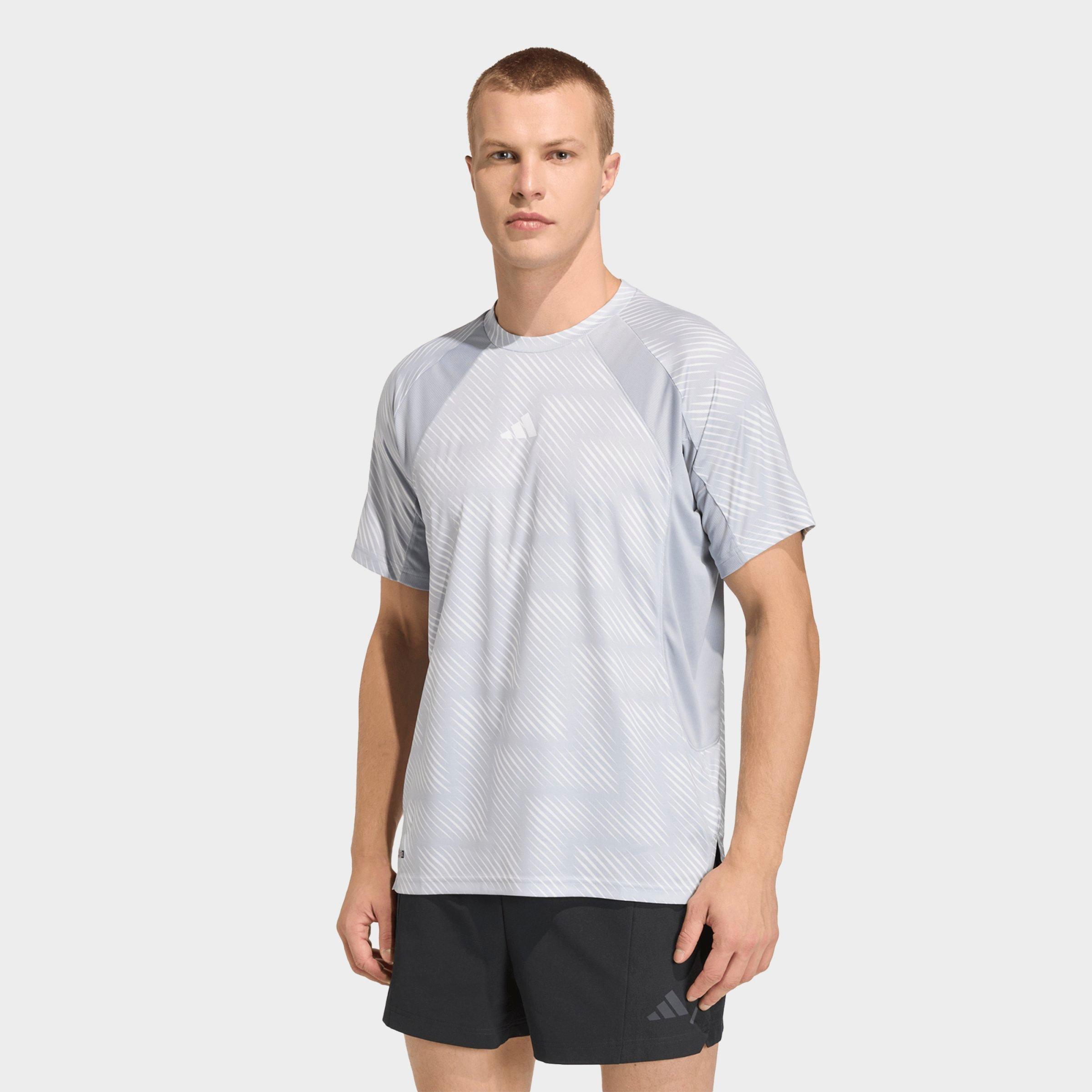 adidas Men's Tech Apparel FIFA World Cup 26 Training T-Shirt in Halo Silver Size: Large