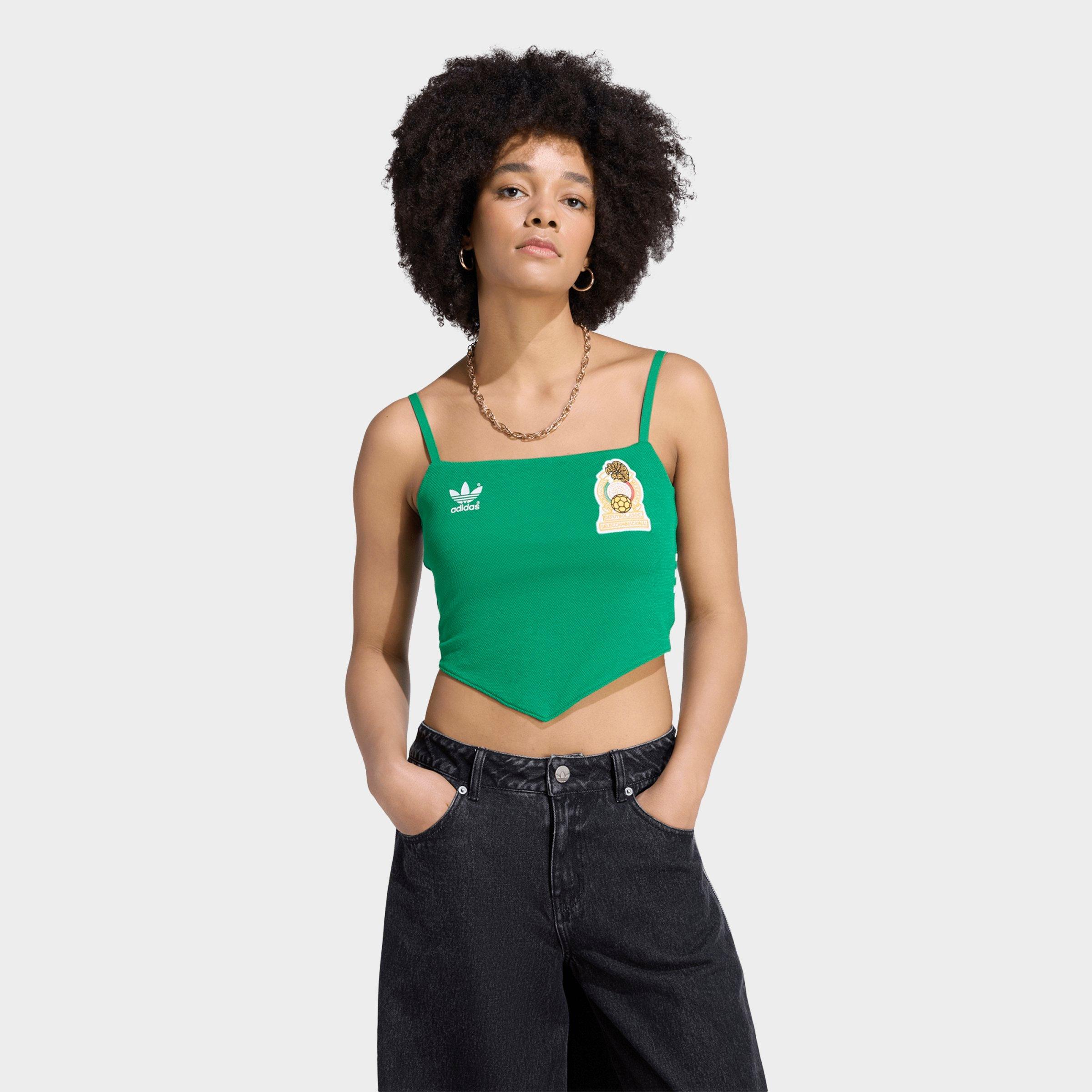 adidas Women's Originals Mexico Reconstructed Bringback Jersey in Green Size: Small