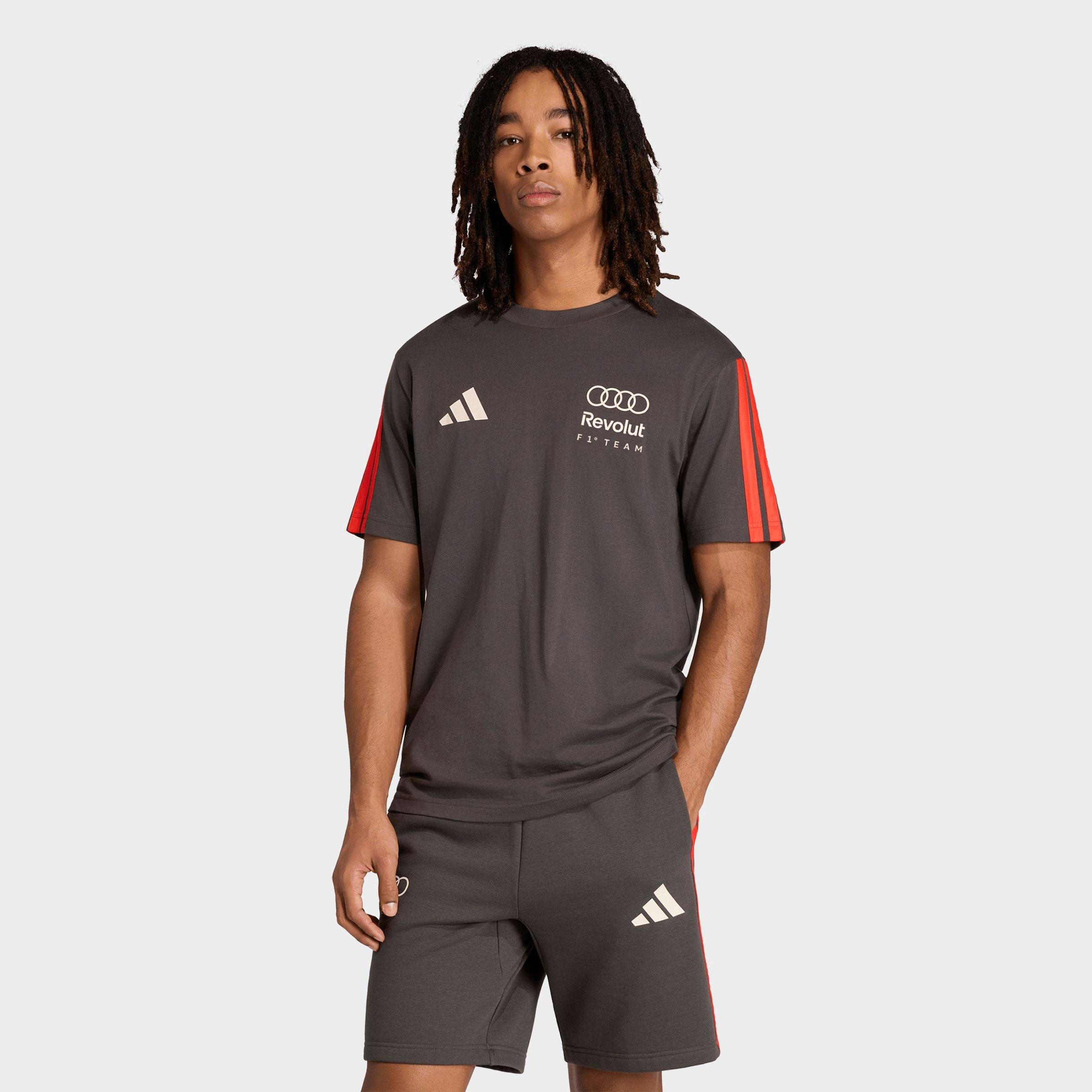 adidas Men's Audi Revolut F1 Team DNA T-Shirt in Utility Black Size: Small