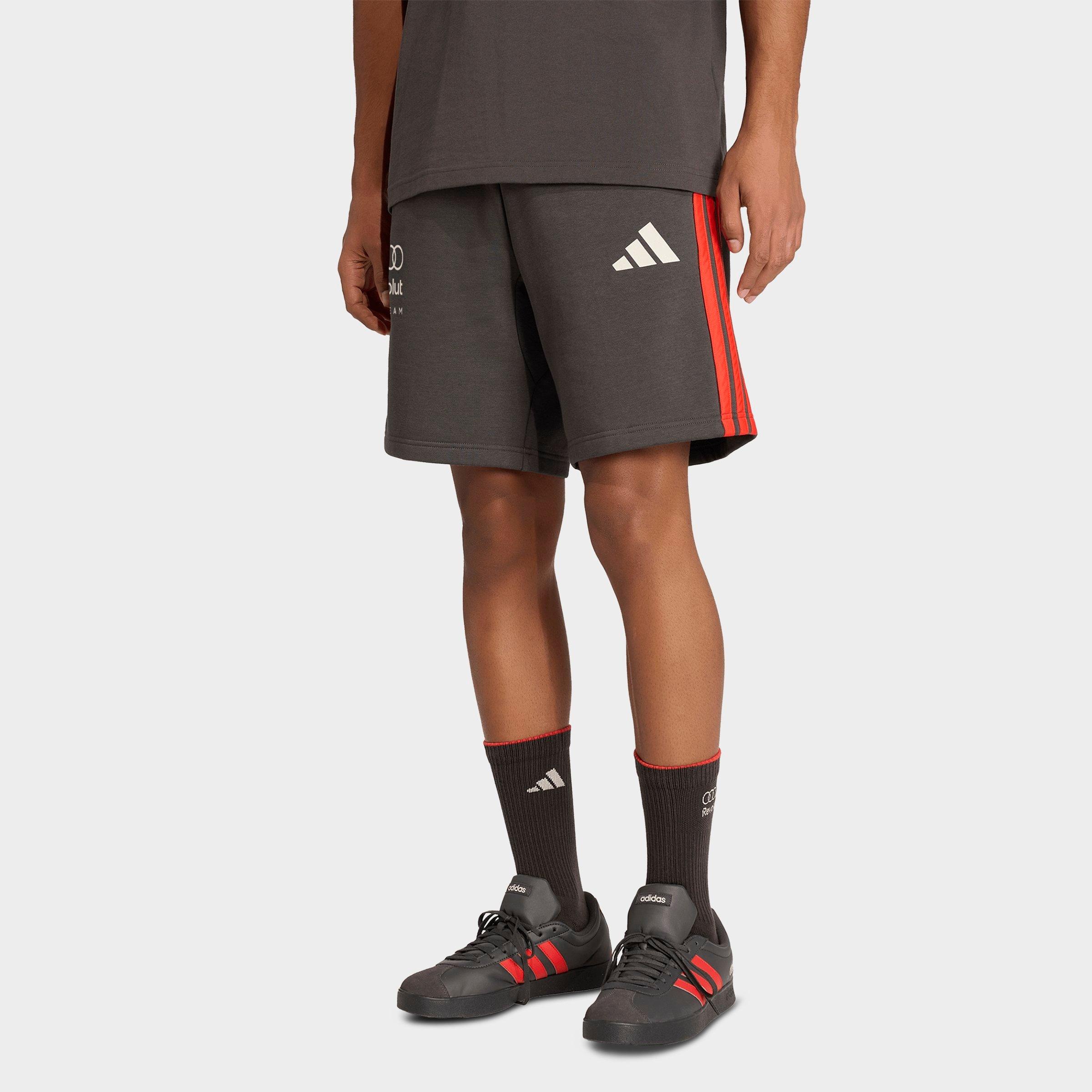 adidas Men's Audi Revolut F1 Team DNA 7" Fleece Shorts in Utility Black Size: Medium