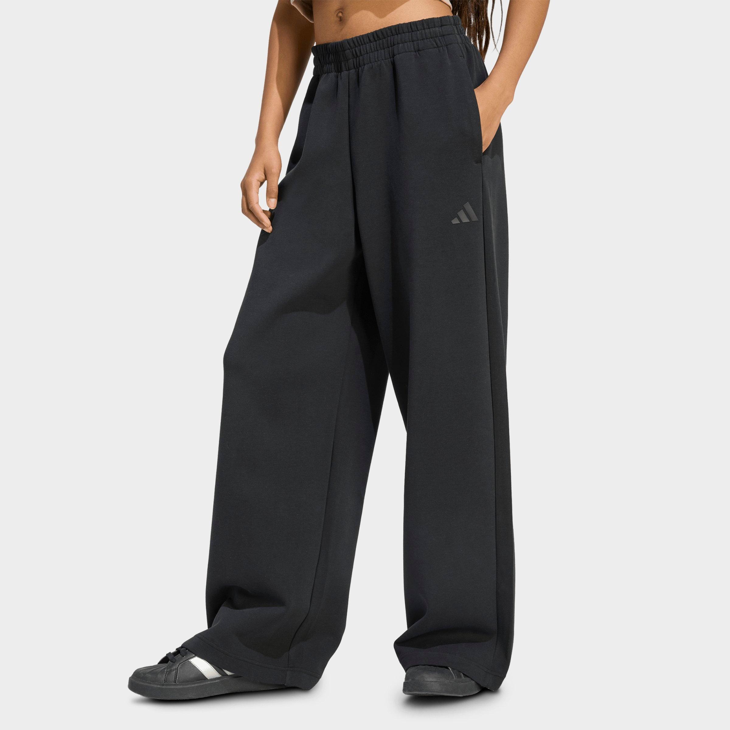 adidas Women's Sportswear Soft Lux Straight Leg Pants in Black Size: Small