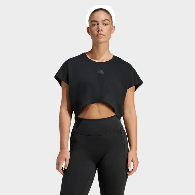 Women's adidas Power Workout Cropped Boxy 3-Stripes Tank