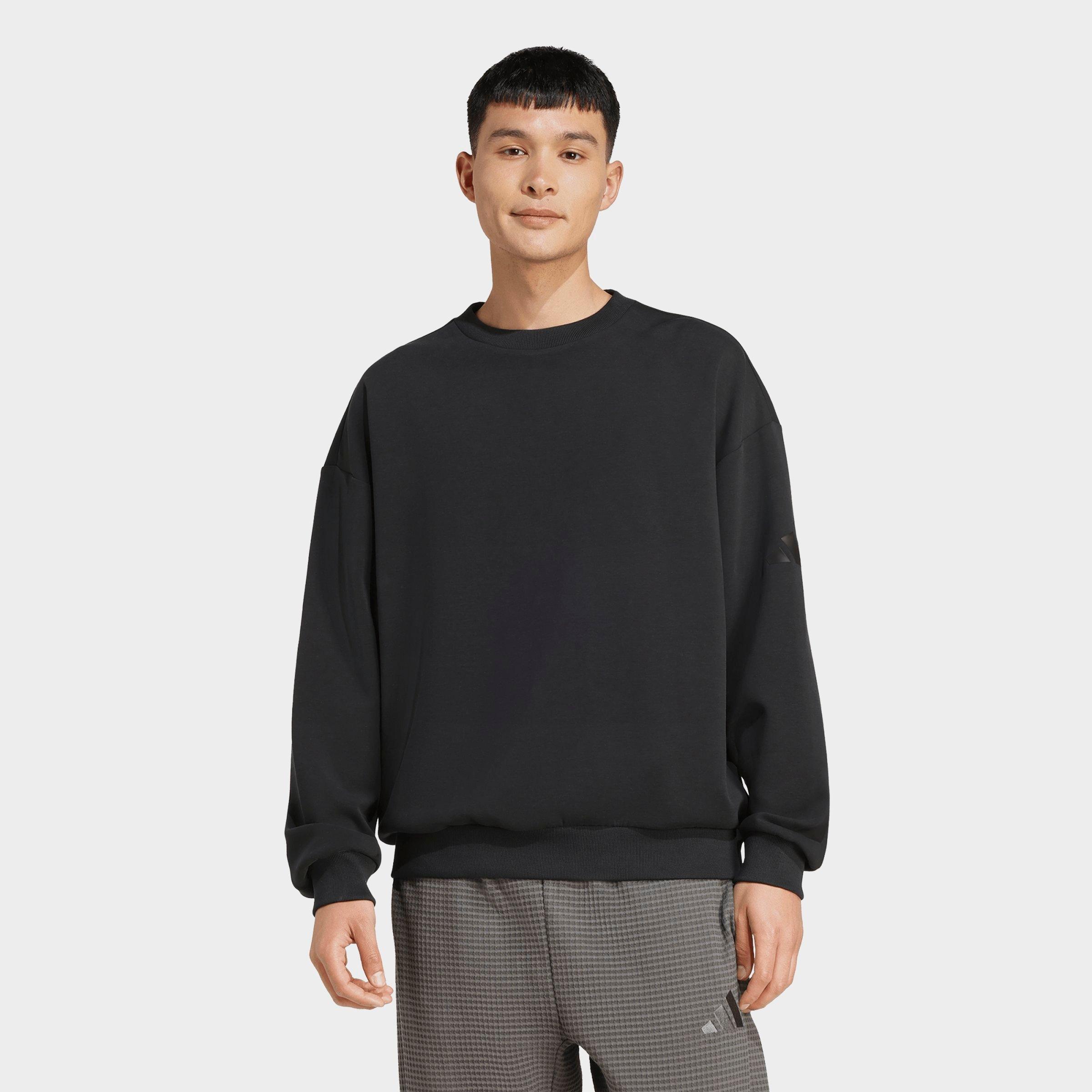 adidas Men's Soft Lux Sweatshirt in Black Size: Small