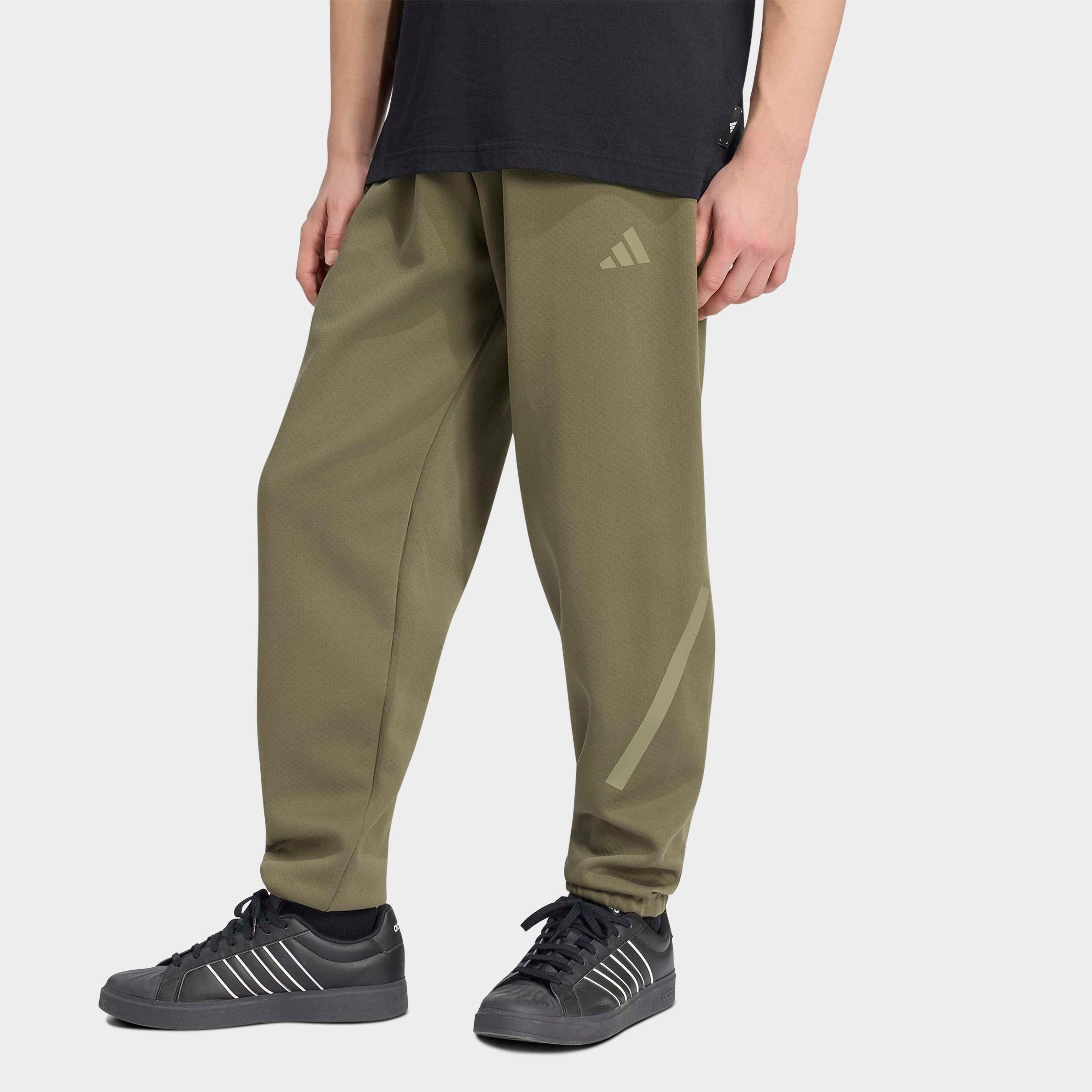 adidas Men's Z. N.E Track Jogger Pants in Olive Strata Size: Small