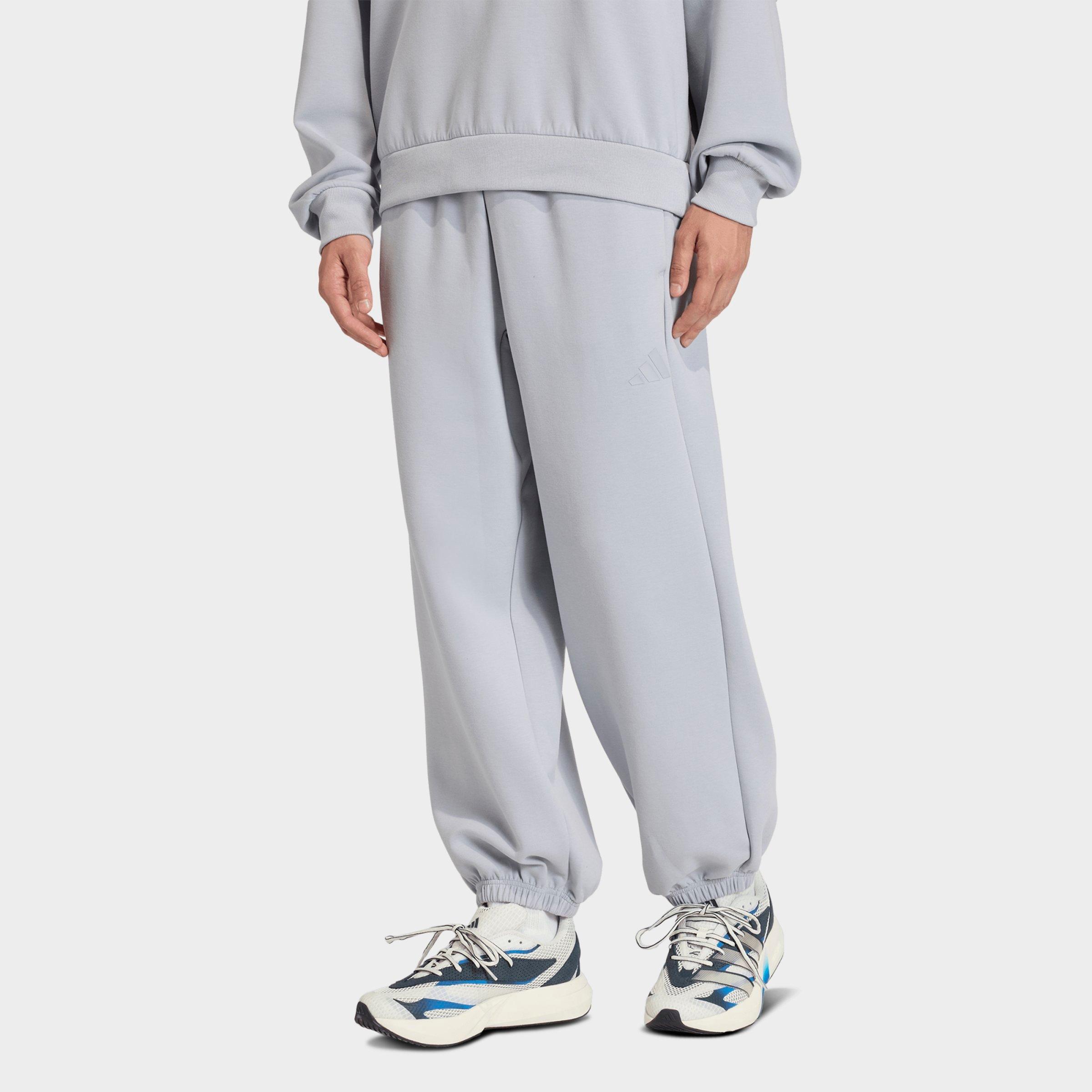 adidas Men's Soft Lux Sweatpants in Halo Silver Size: Small