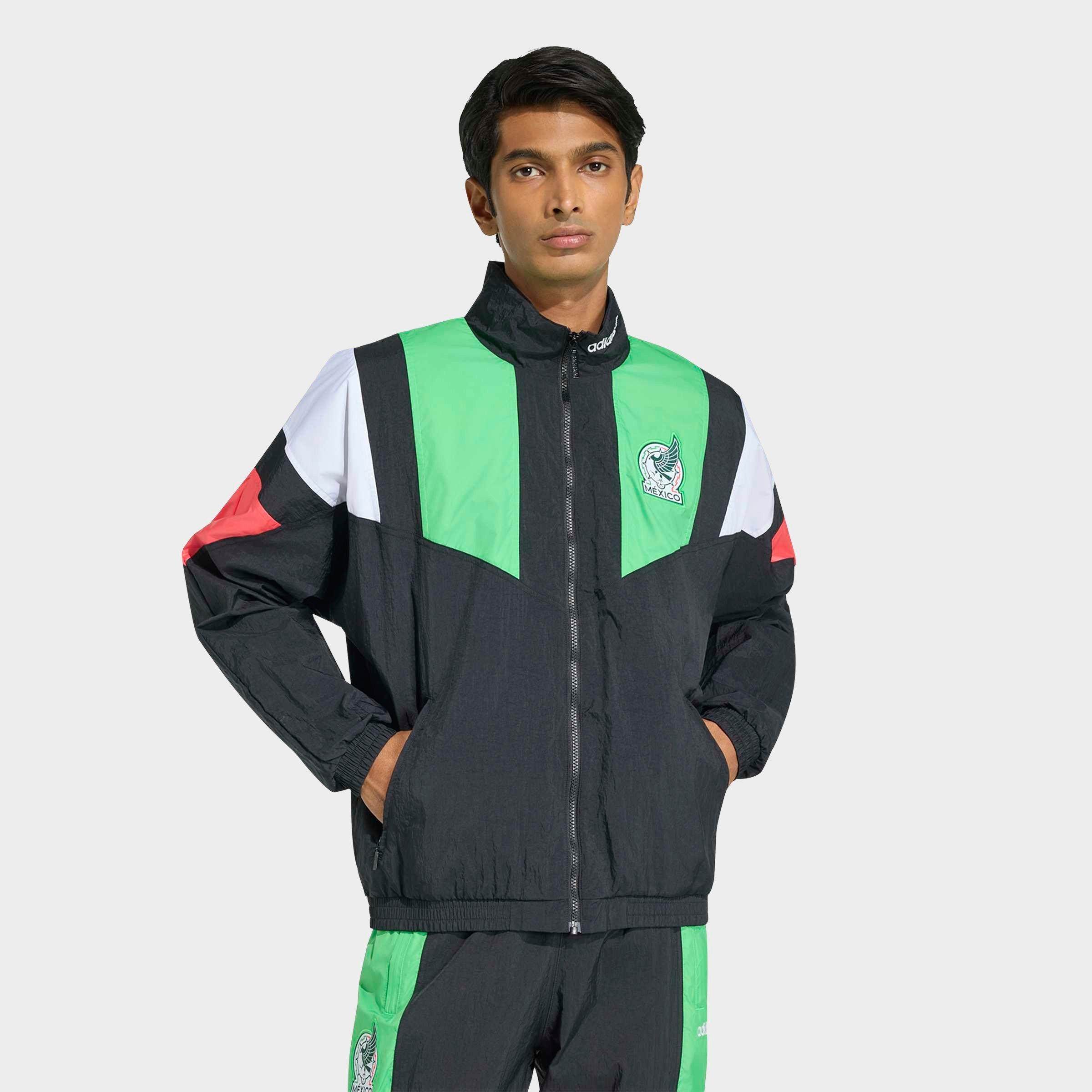 adidas Men's Originals Mexico EQT Track Jacket in Black Size: XL