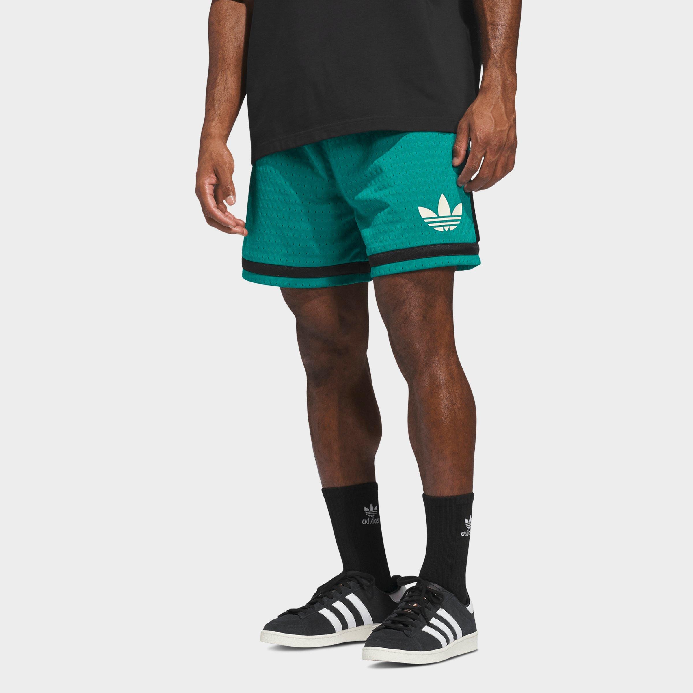 adidas Men's Originals Basketball Shorts in Equipment Green/Black Size: Small