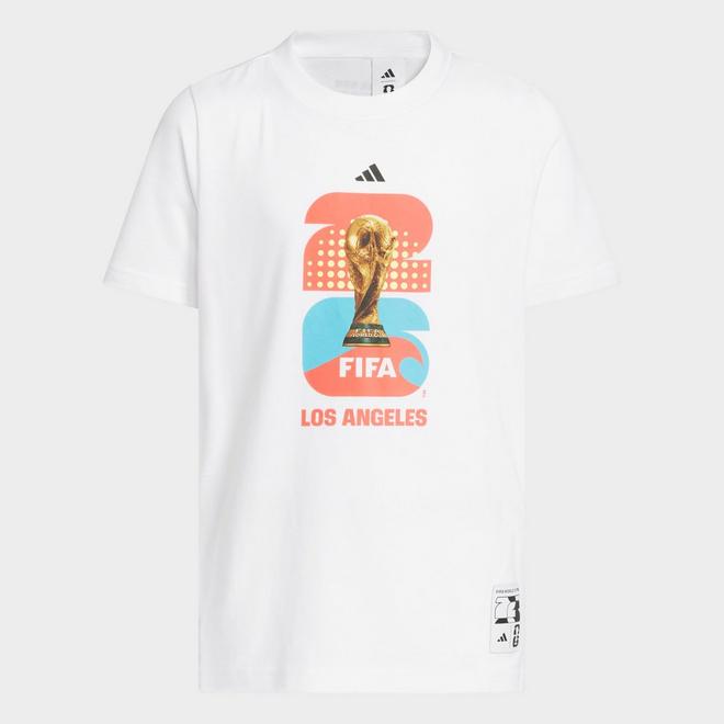 Big Kids' adidas FIFA World Cup 26 Host City Los Angeles Graphic Soccer T-Shirt
