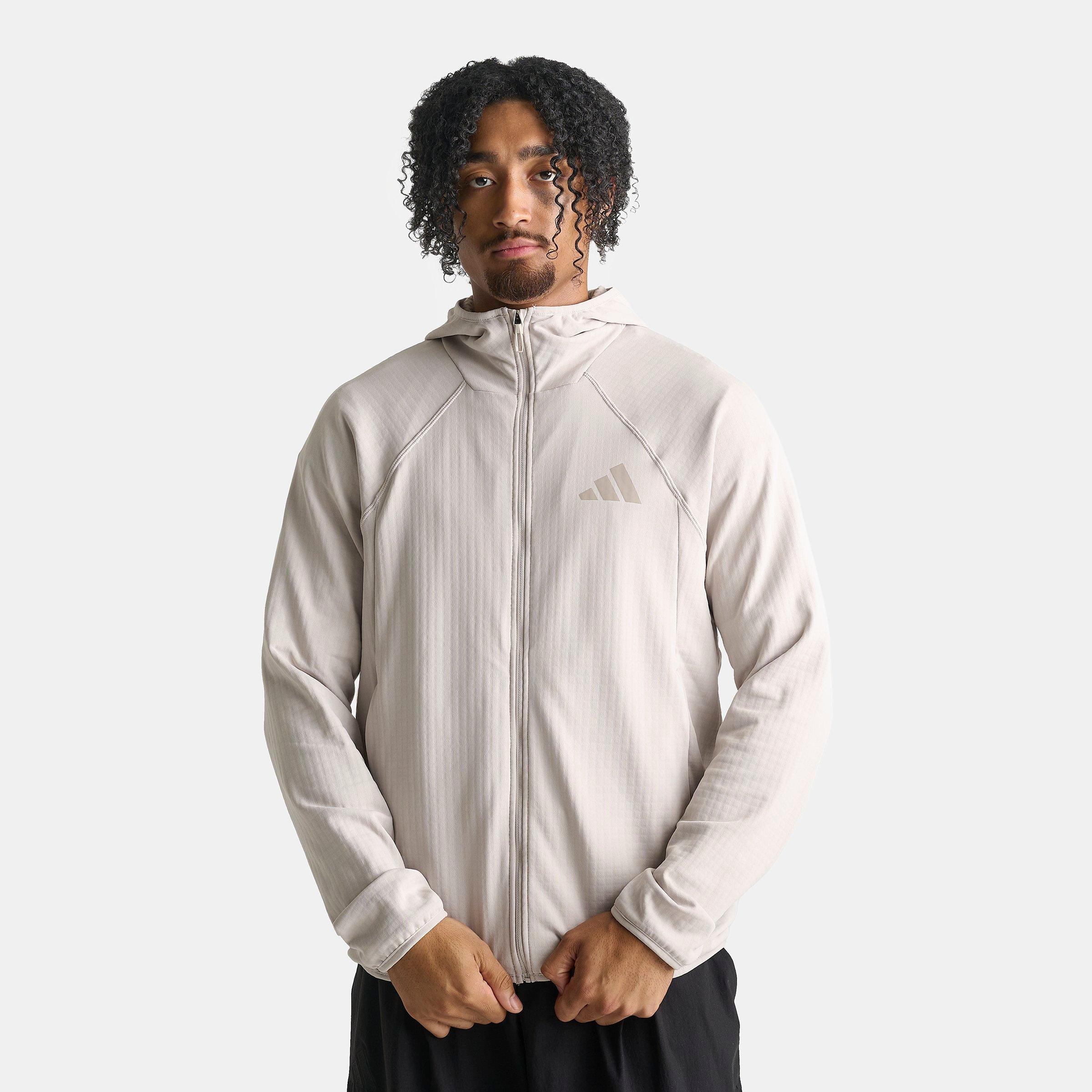 adidas Men's TERREX Xperior Climawarm+ Ventknit Fleece Full-Zip Hooded Jacket
